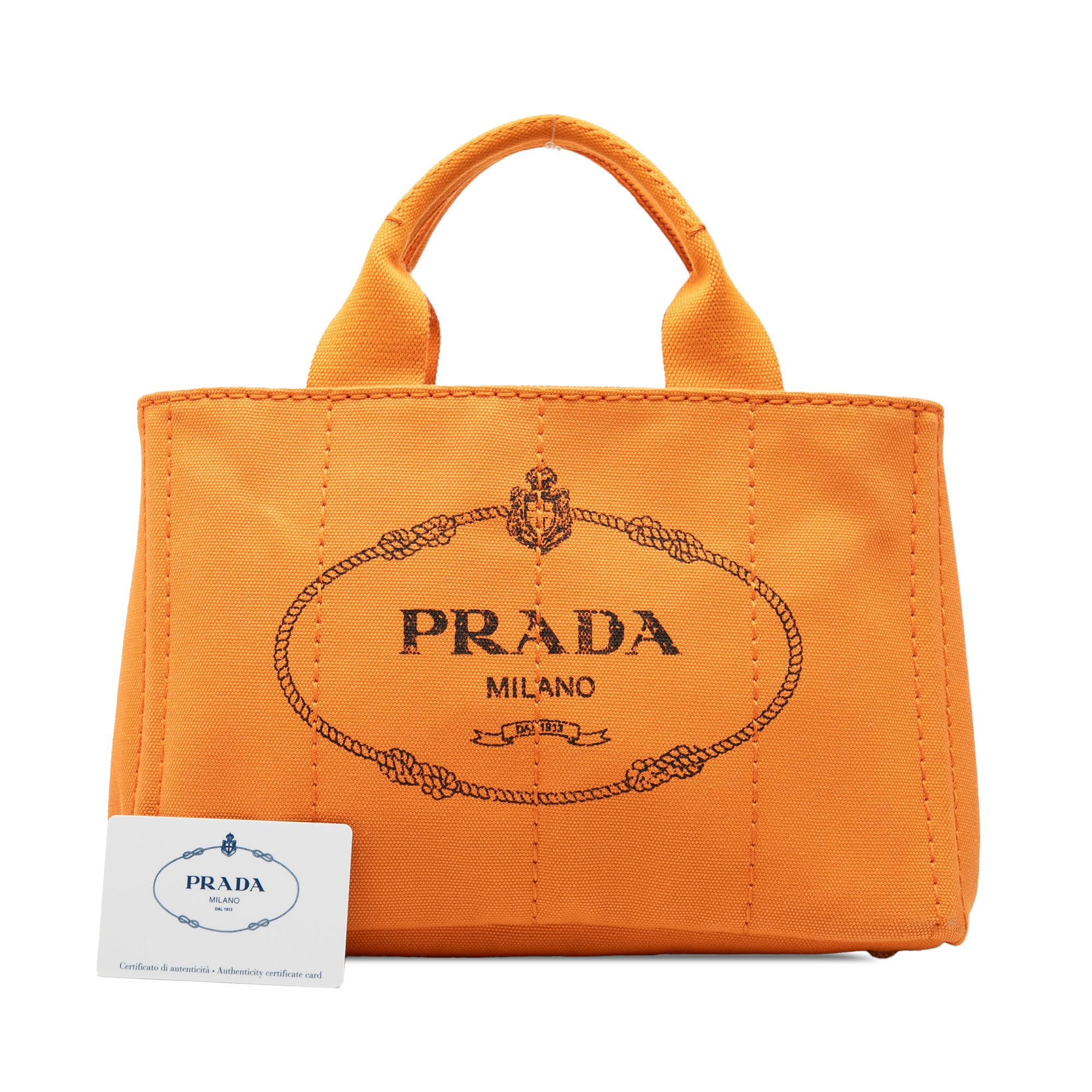 Prada Prada Small Canvas Canapa Logo Satchel Size ONE SIZE - 7 Thumbnail