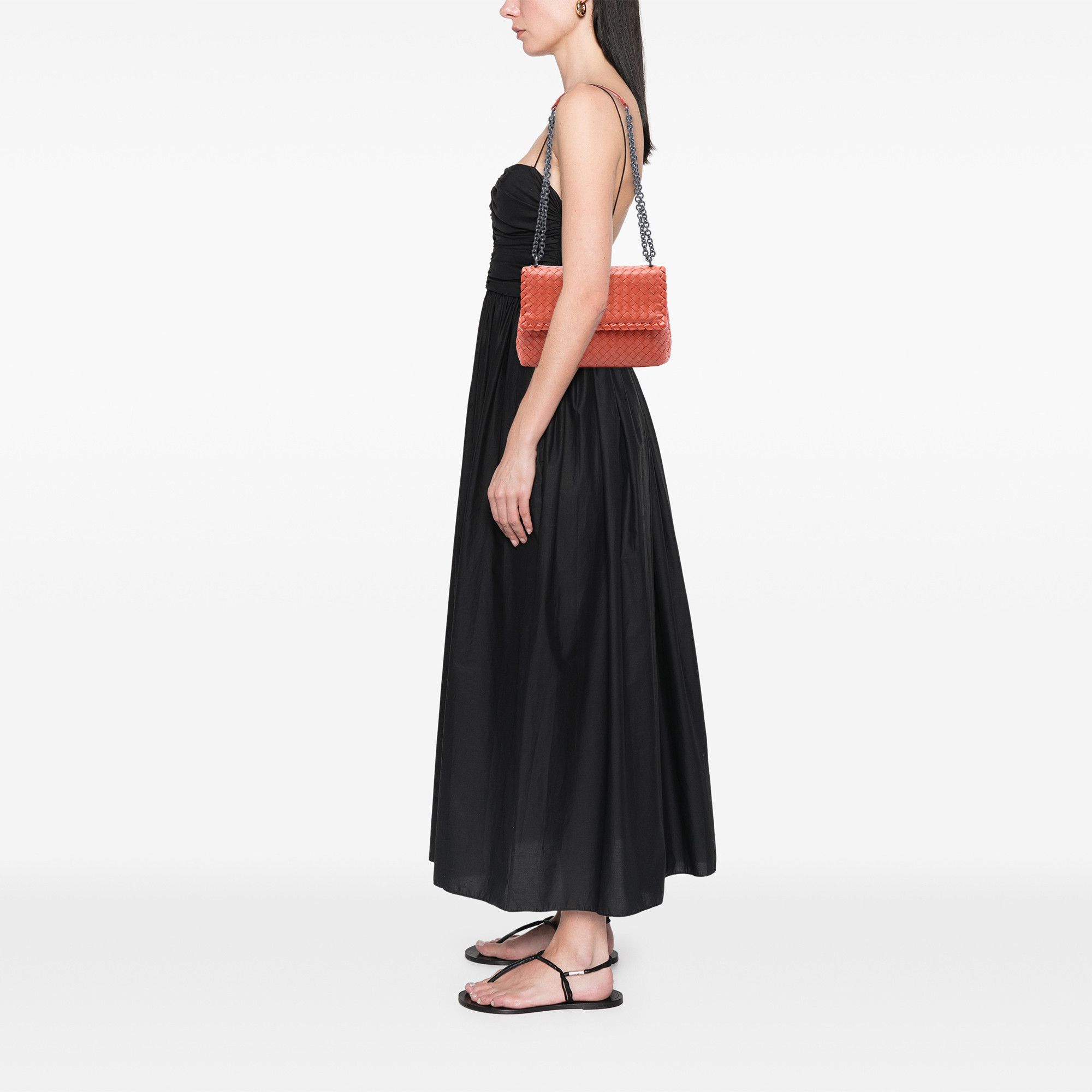 Bottega Veneta Bottega Veneta Small Nappa Intrecciato Olimpia Shoulder Bag Size ONE SIZE - 7 Thumbnail