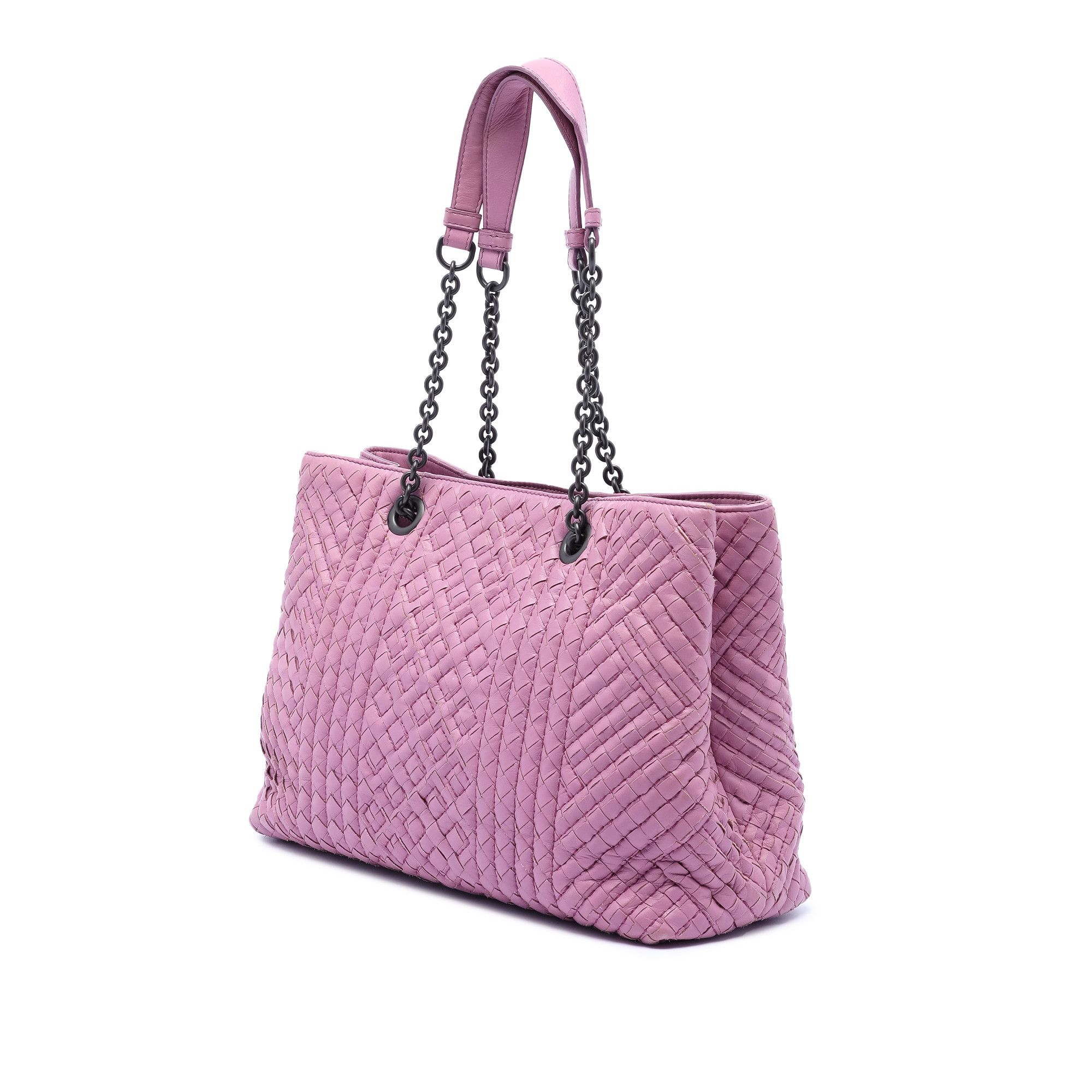 Bottega Veneta Bottega Veneta Medium Nappa Intrecciato Boutis Double Chain Tote Size ONE SIZE - 2 Thumbnail