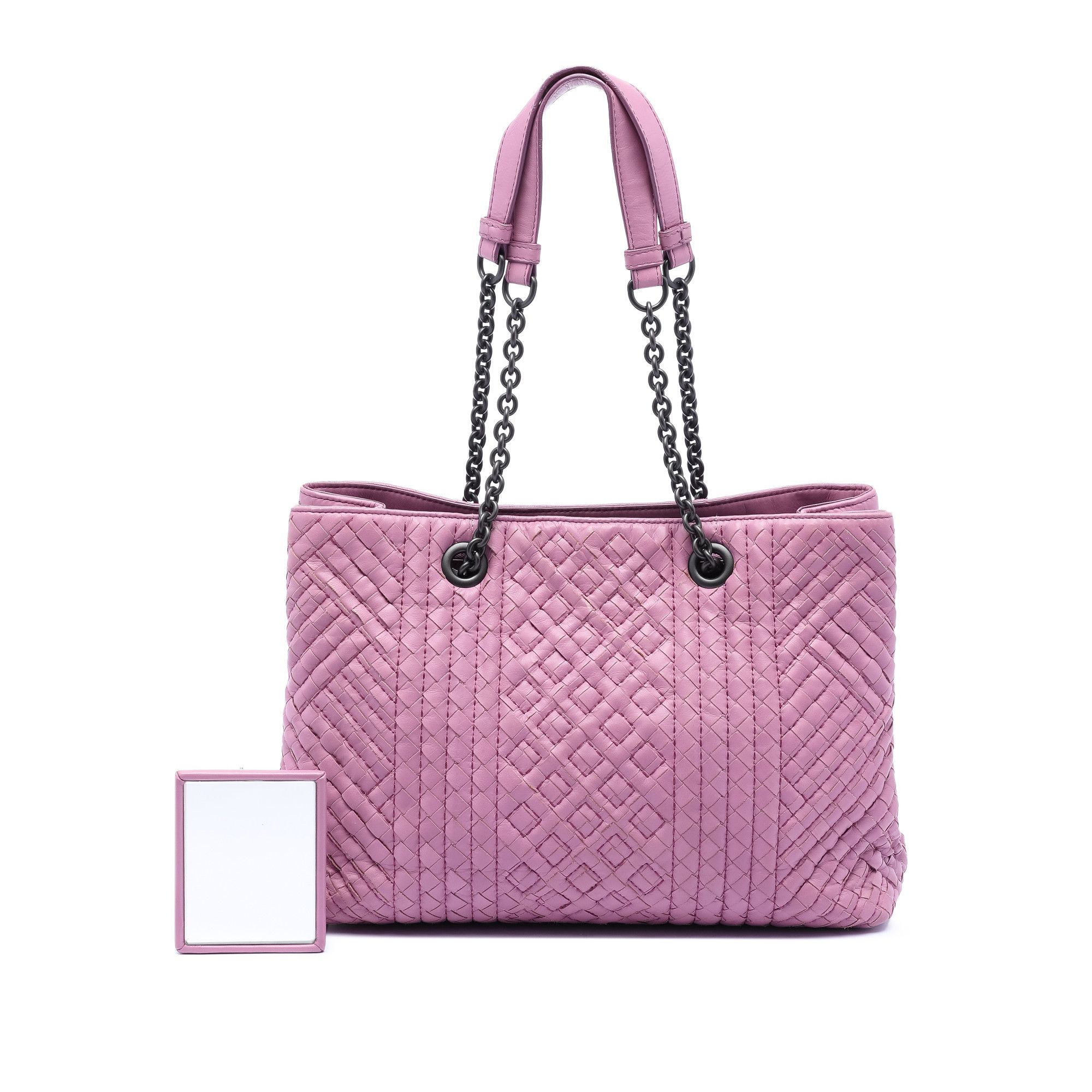 Bottega Veneta Bottega Veneta Medium Nappa Intrecciato Boutis Double Chain Tote Size ONE SIZE - 8 Thumbnail