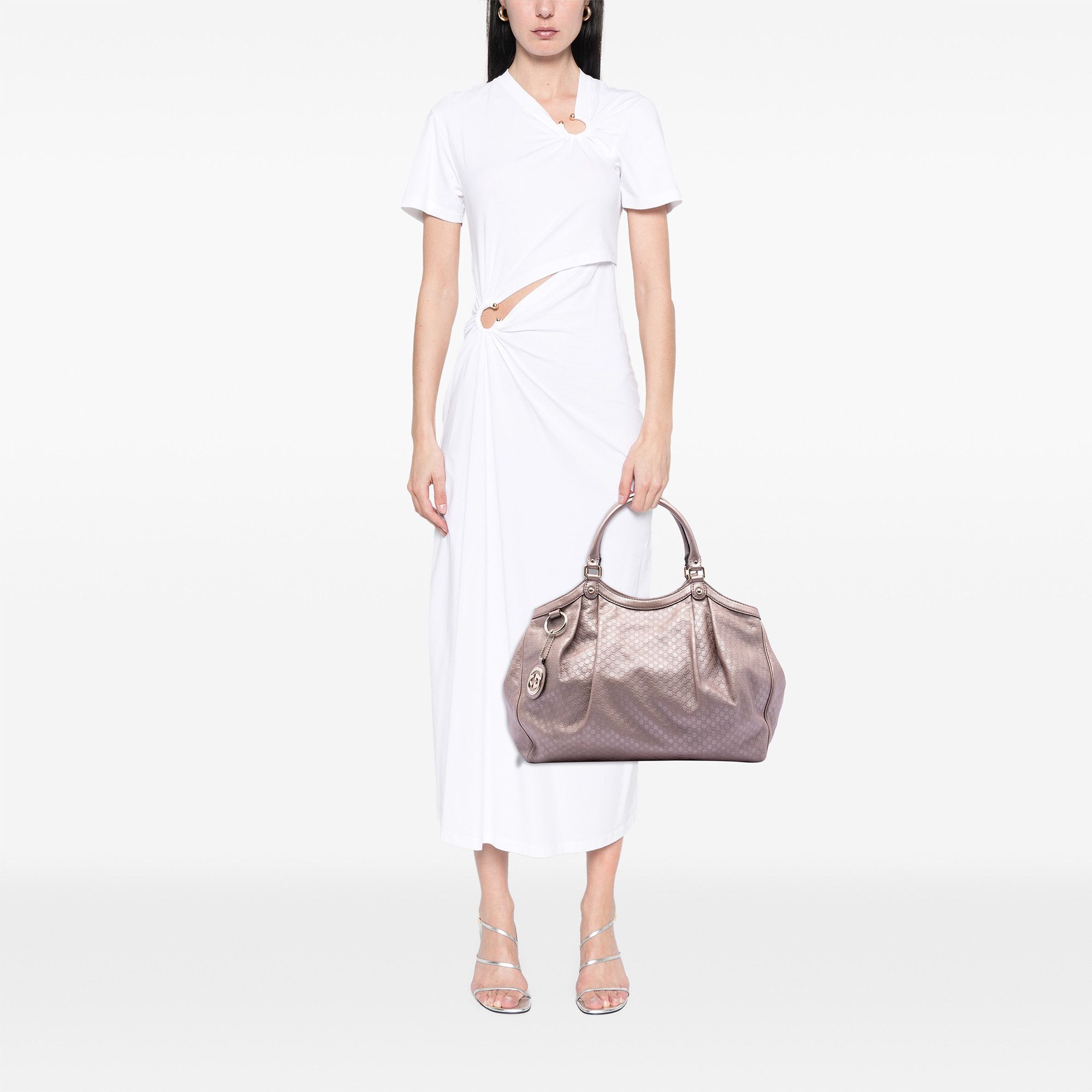 Gucci Gucci Large Metallic Microguccissima Sukey Tote Size ONE SIZE - 7 Thumbnail