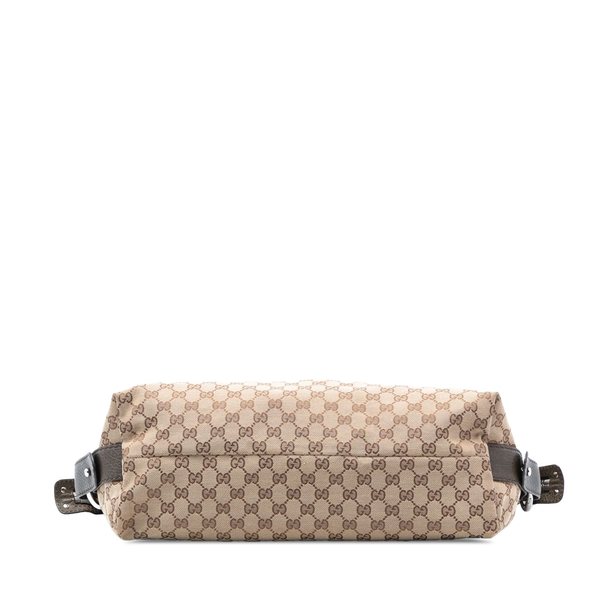 Gucci Gucci Medium GG Canvas Bamboo Bar Tote Size ONE SIZE - 3 Thumbnail