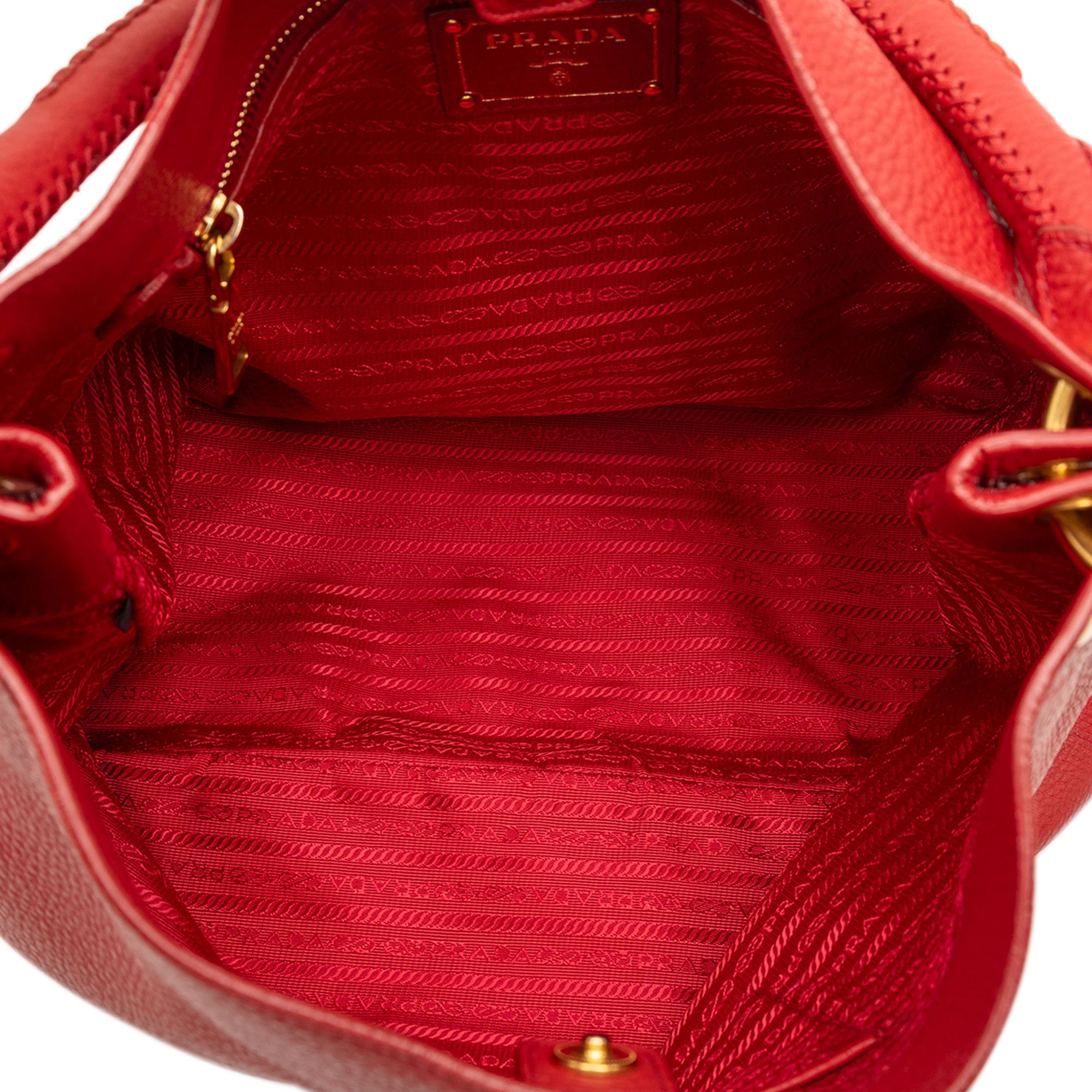 Prada Prada Vitello Daino Hobo Bag Size ONE SIZE - 4 Thumbnail