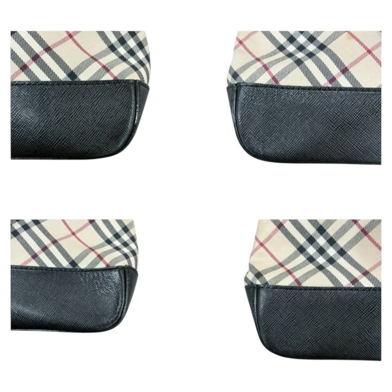 Burberry Burberry Burberry Nova Check Canvas Leather Handbag Textile Tote Bag DUTY FREE for USA Size ONE SIZE - 3 Thumbnail
