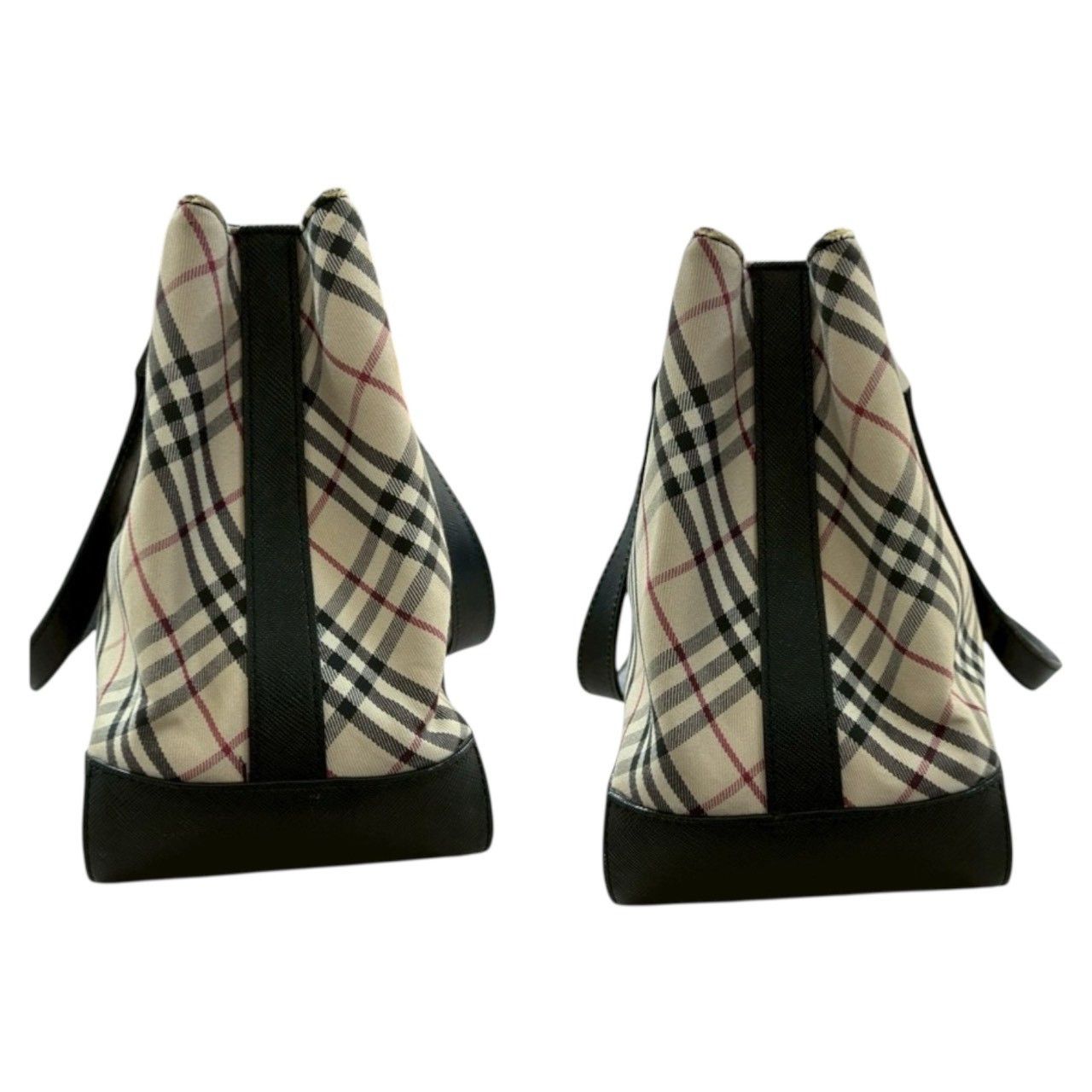 Burberry Burberry Burberry Nova Check Canvas Leather Handbag Textile Tote Bag DUTY FREE for USA Size ONE SIZE - 6 Thumbnail
