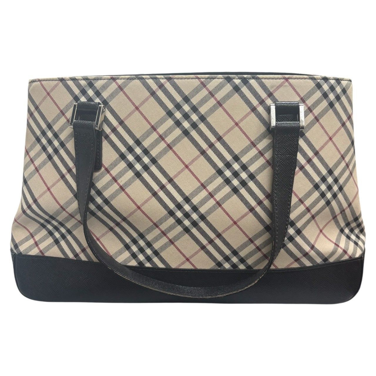 Burberry Burberry Burberry Nova Check Canvas Leather Handbag Textile Tote Bag DUTY FREE for USA Size ONE SIZE - 2 Thumbnail