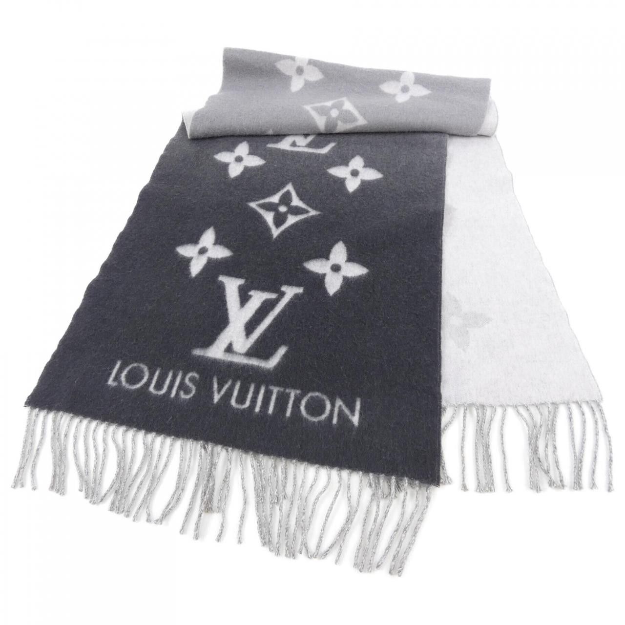 Louis Vuitton Louis Vuitton Louis Vuitton Reykjavik Gradient Cashmere Muffler Textile Scarf M76336 DUTY FREE for USA Size ONE SIZE - 5 Thumbnail