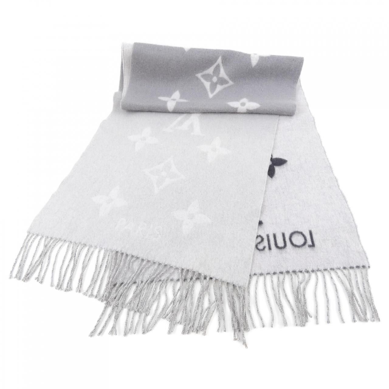 Louis Vuitton Louis Vuitton Louis Vuitton Reykjavik Gradient Cashmere Muffler Textile Scarf M76336 DUTY FREE for USA Size ONE SIZE - 6 Thumbnail