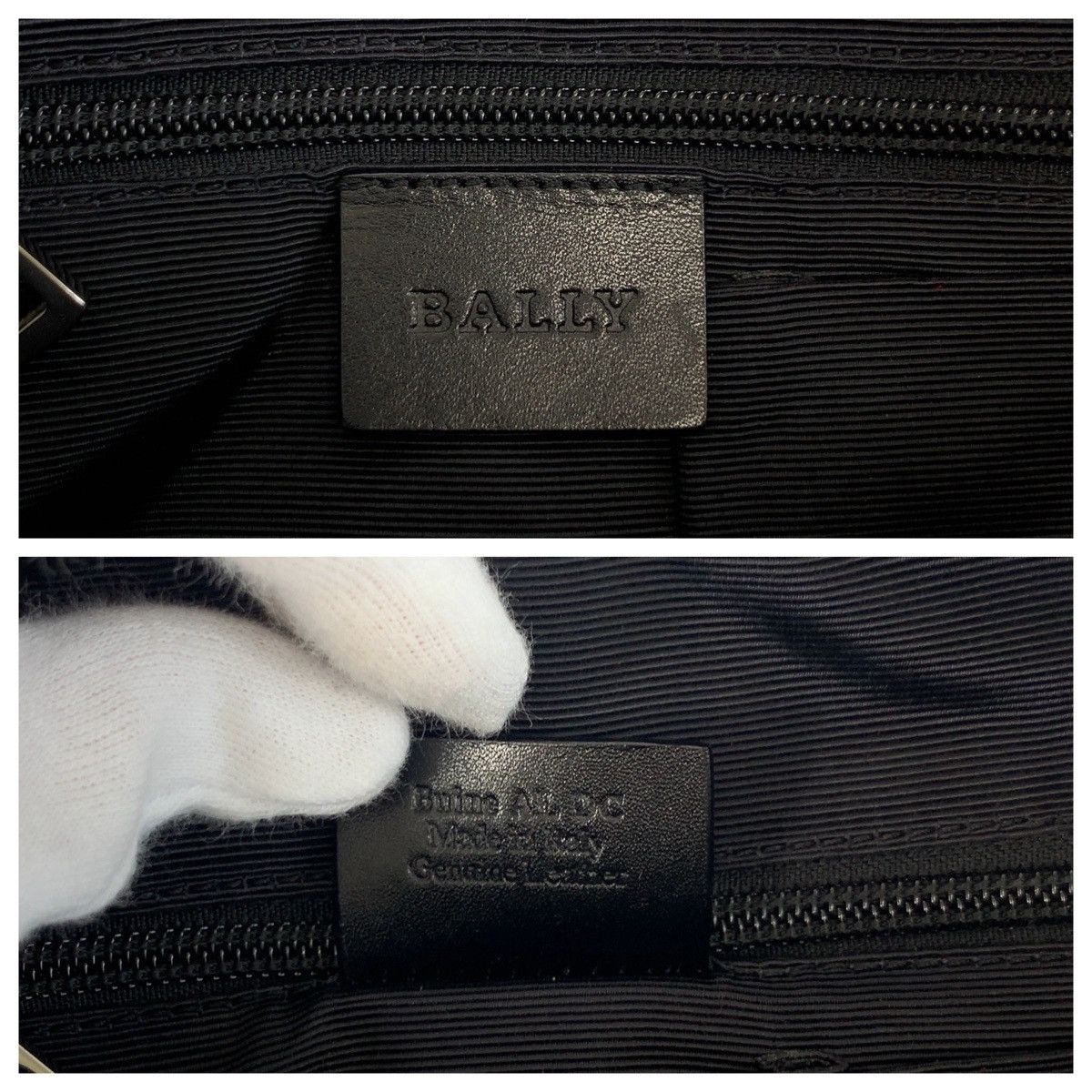 Bally Bally Bally BizzyB Leather Canvas Shoulder Bag Leather Shoulder Bag DUTY FREE for USA Size ONE SIZE - 5 Thumbnail