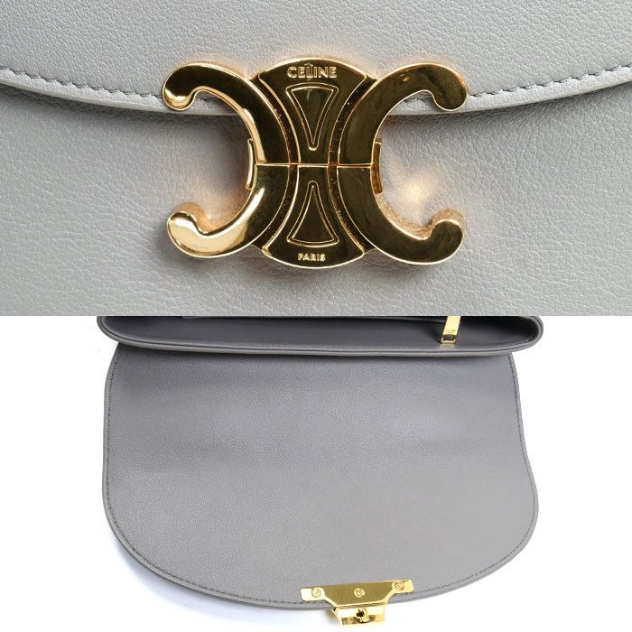Celine Celine CELINE Medium Nino Calfskin 2way Shoulder Bag Leather Shoulder Bag 117523FXK.10BL DUTY FREE for USA Size ONE SIZE - 7 Thumbnail