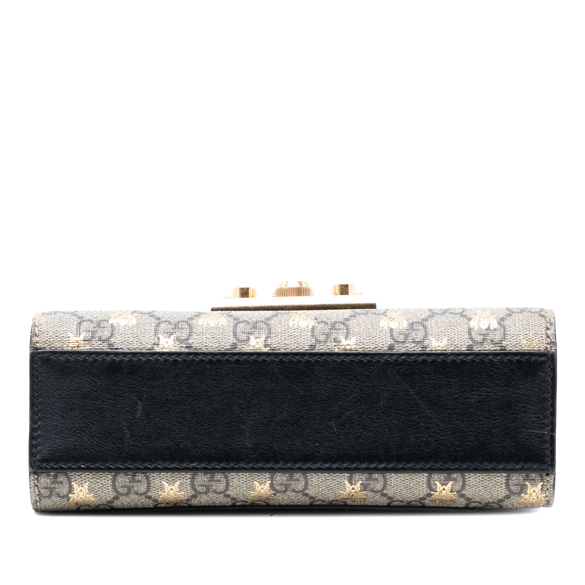 Gucci Gucci Small GG Supreme Bee Padlock Crossbody Size ONE SIZE - 3 Thumbnail