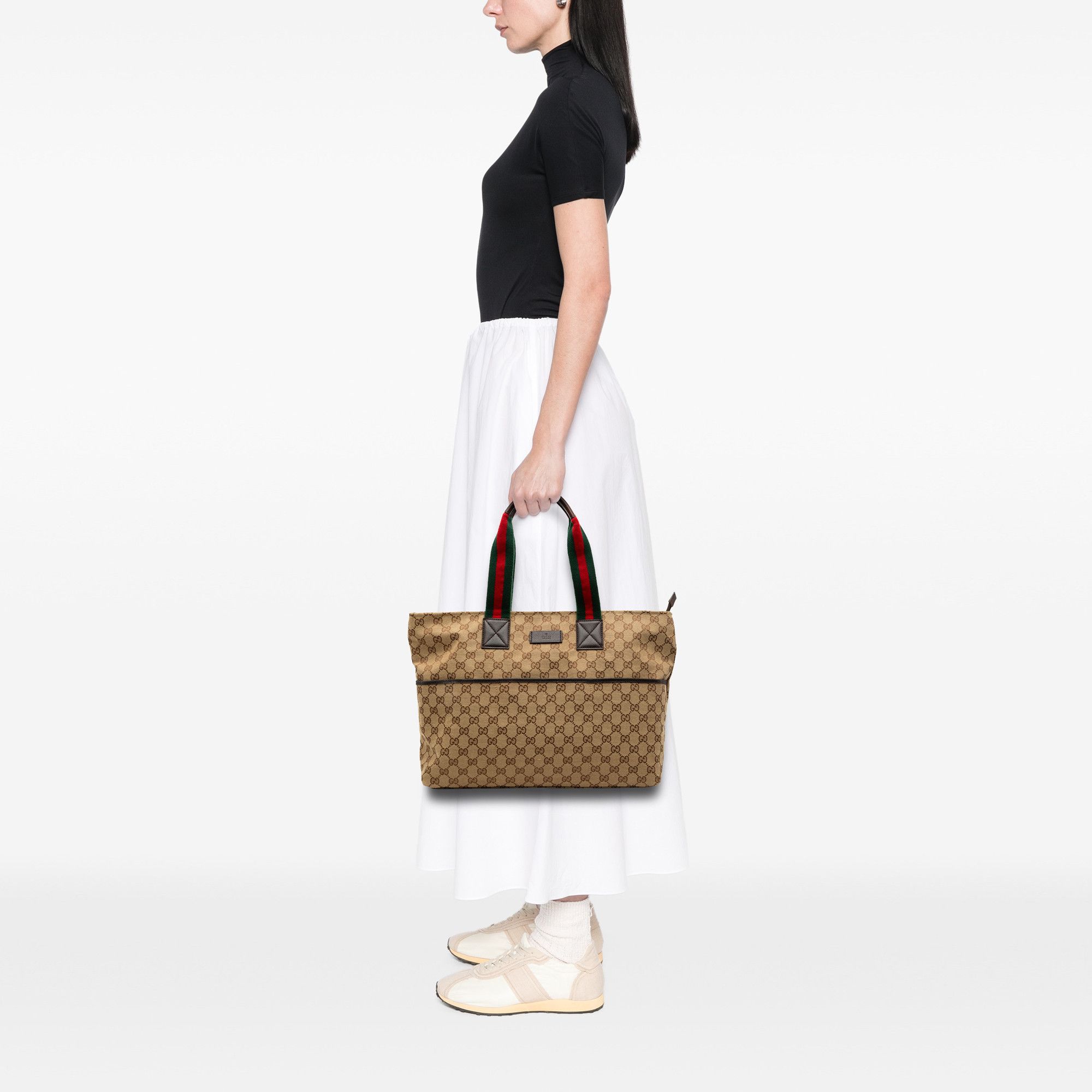 Gucci Gucci GG Canvas Web Tote Size ONE SIZE - 8 Thumbnail