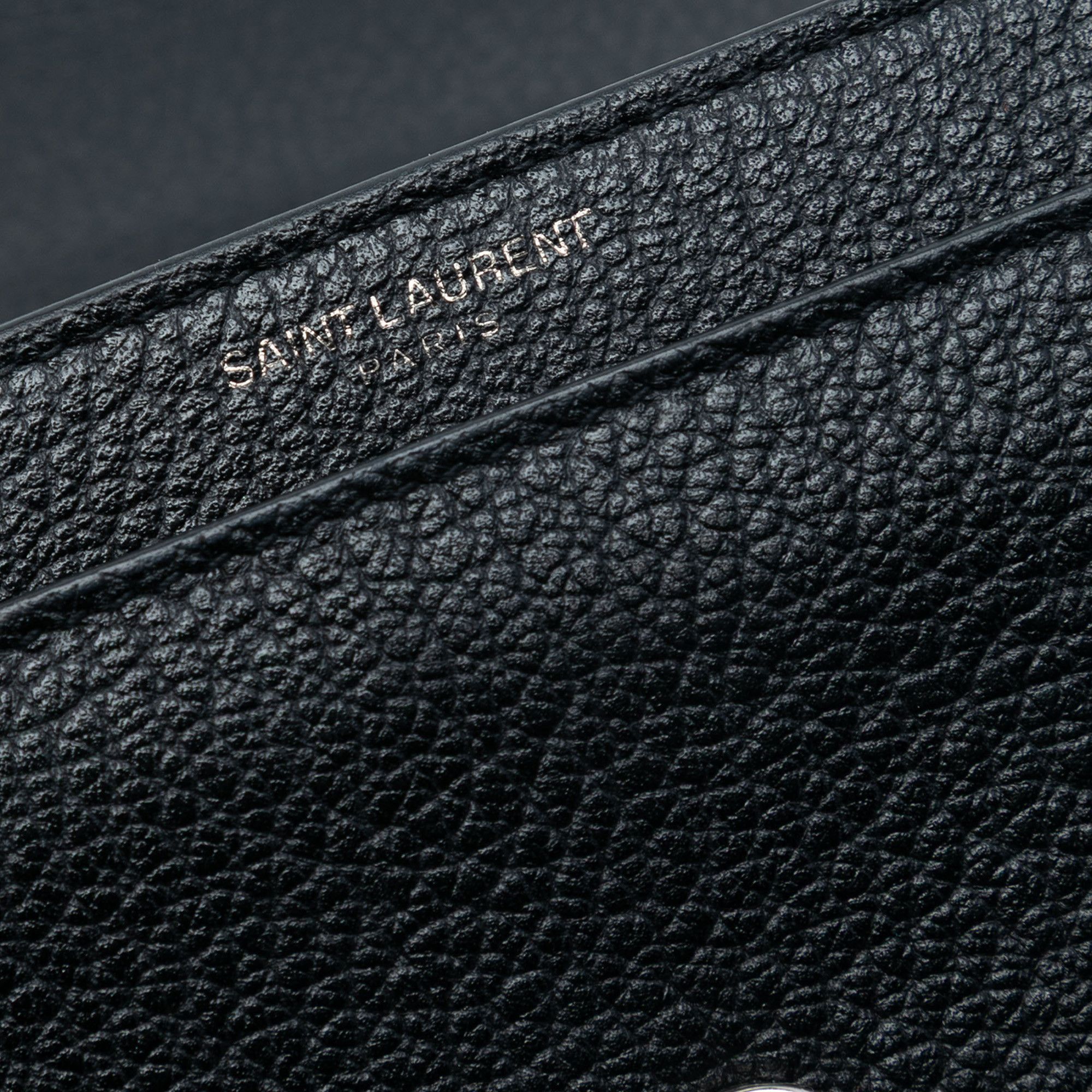 Yves Saint Laurent Yves Saint Laurent Medium Grained Calfskin Guitar Strap Monogram Sunset Crossbody Size ONE SIZE - 5 Thumbnail
