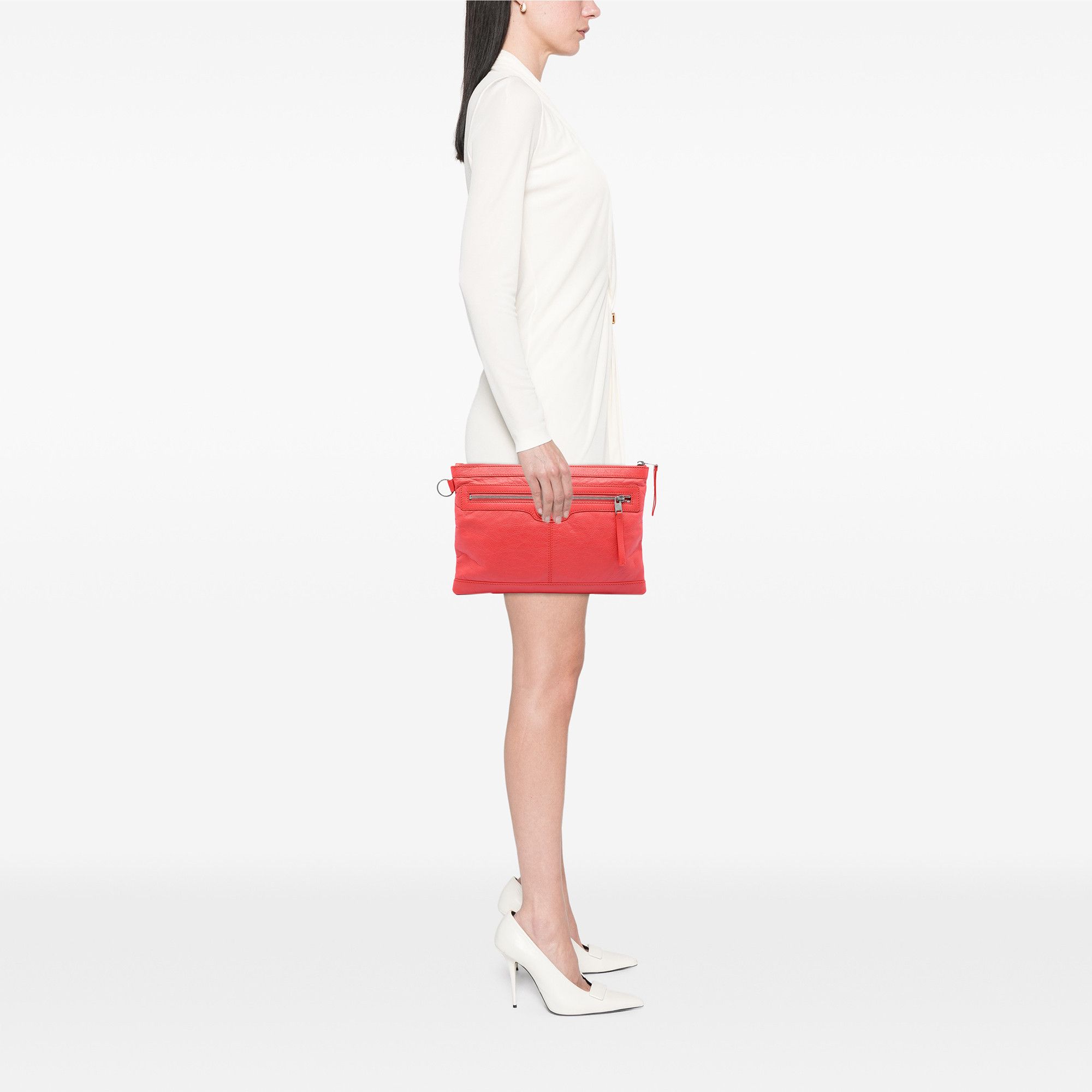 Balenciaga Balenciaga Lambskin Motocross Classic Clip M Clutch Size ONE SIZE - 7 Thumbnail