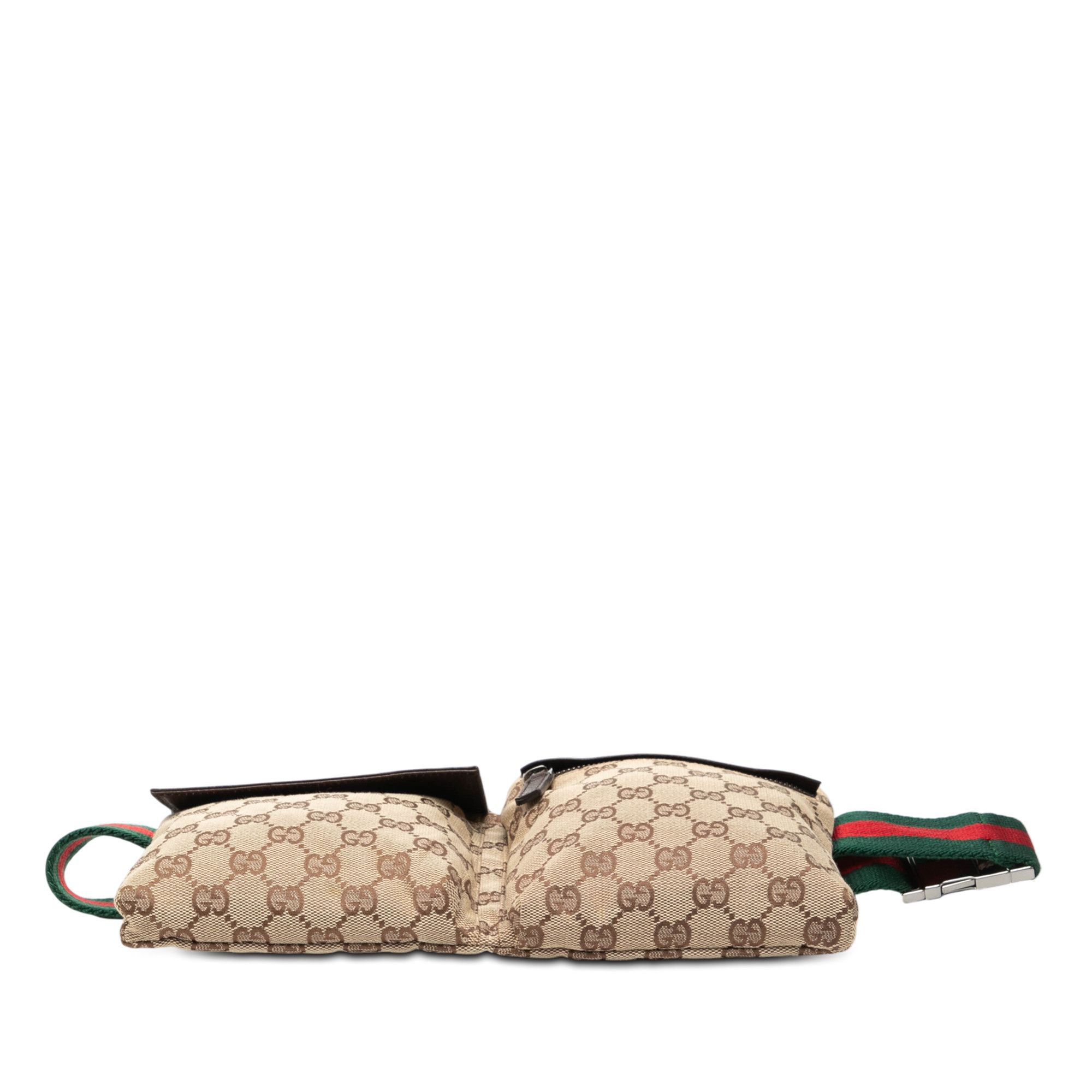Gucci Gucci GG Canvas Web Double Pocket Belt Bag Size ONE SIZE - 3 Thumbnail