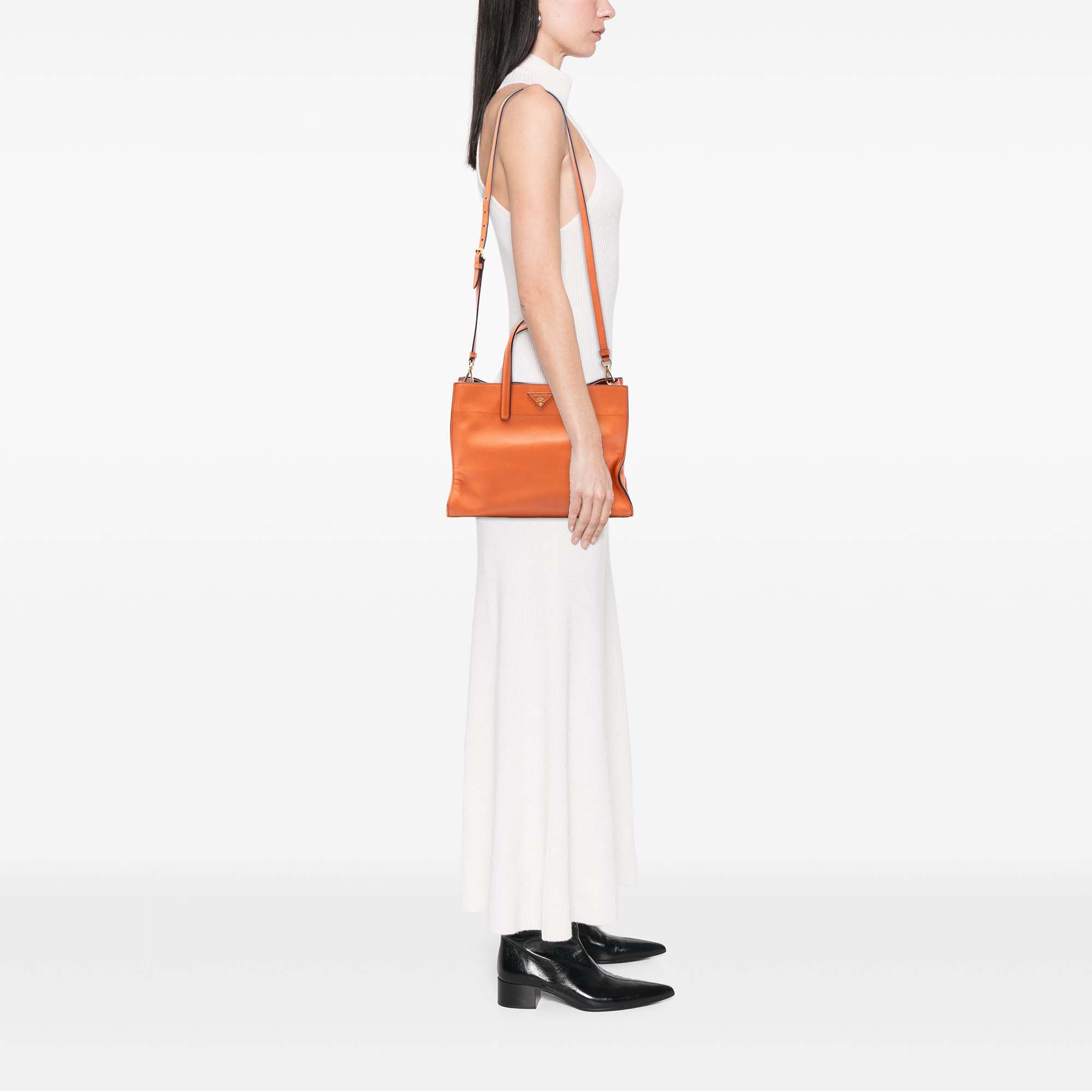 Prada Prada Saffiano Soft Triple Pocket Tote Size ONE SIZE - 6 Thumbnail