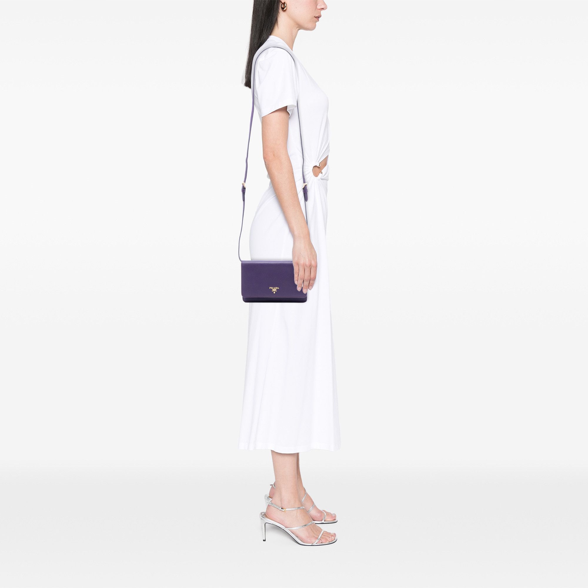 Prada Prada Saffiano Wallet on Strap Size ONE SIZE - 6 Thumbnail
