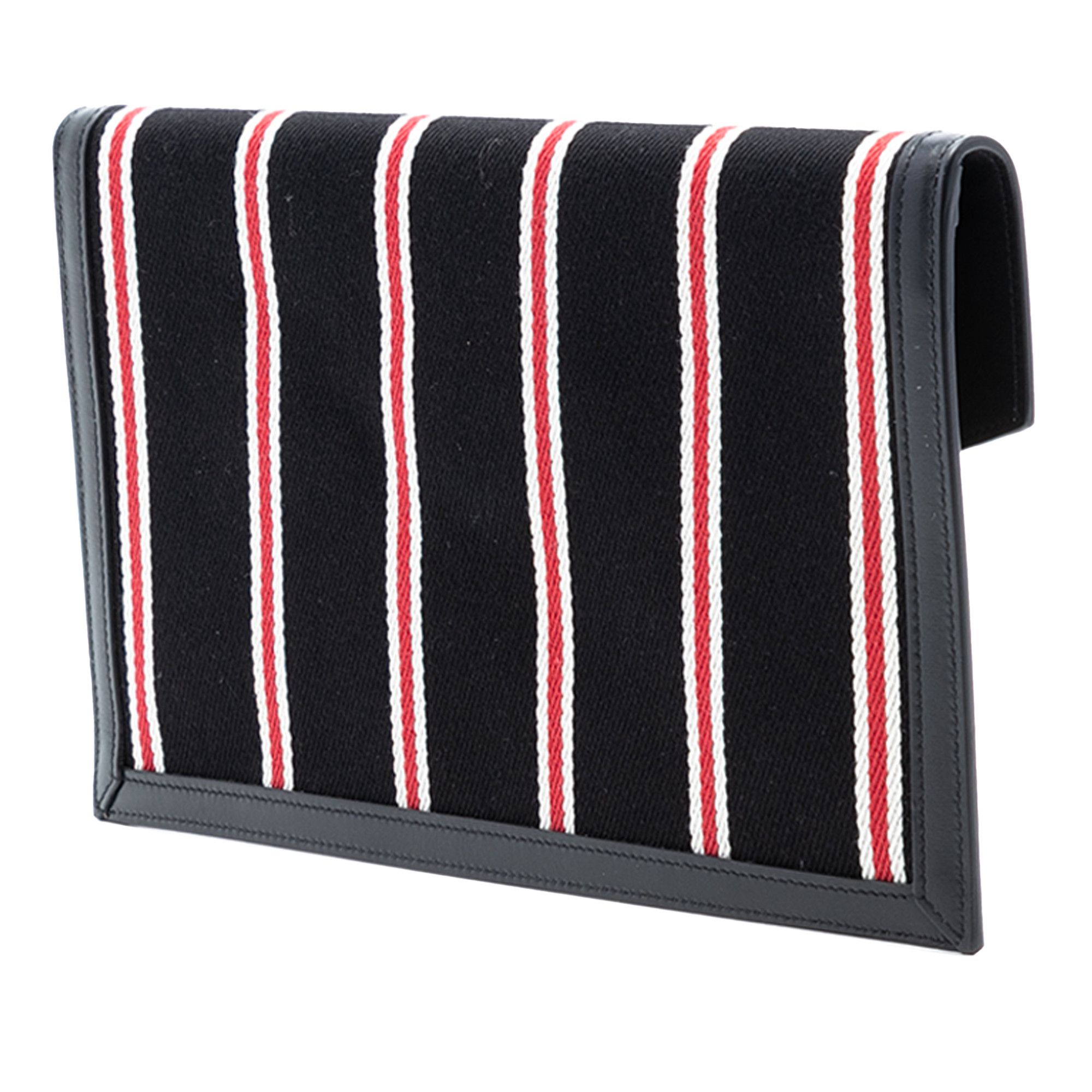 Yves Saint Laurent Yves Saint Laurent Canvas Striped Uptown Pouch Size ONE SIZE - 2 Thumbnail