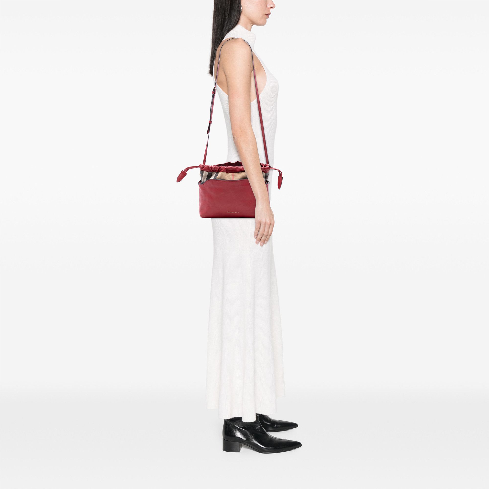 Burberry Burberry House Check Canvas and Calfskin Little Crush Crossbody Size ONE SIZE - 7 Thumbnail