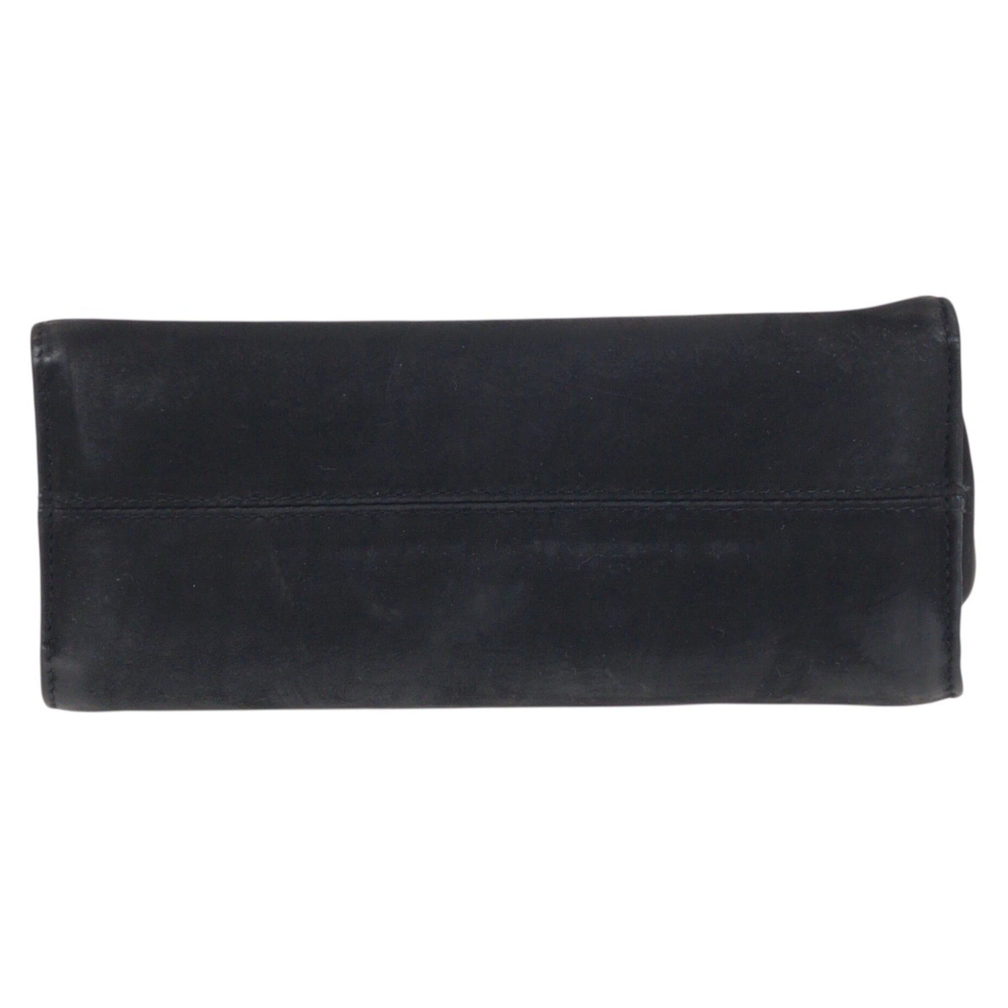 Salvatore Ferragamo Salvatore Ferragamo Gancini Embossed Black Suede Shoulder Bag with Gold Hardware, BA213648, Women's Size ONE SIZE - 9 Thumbnail