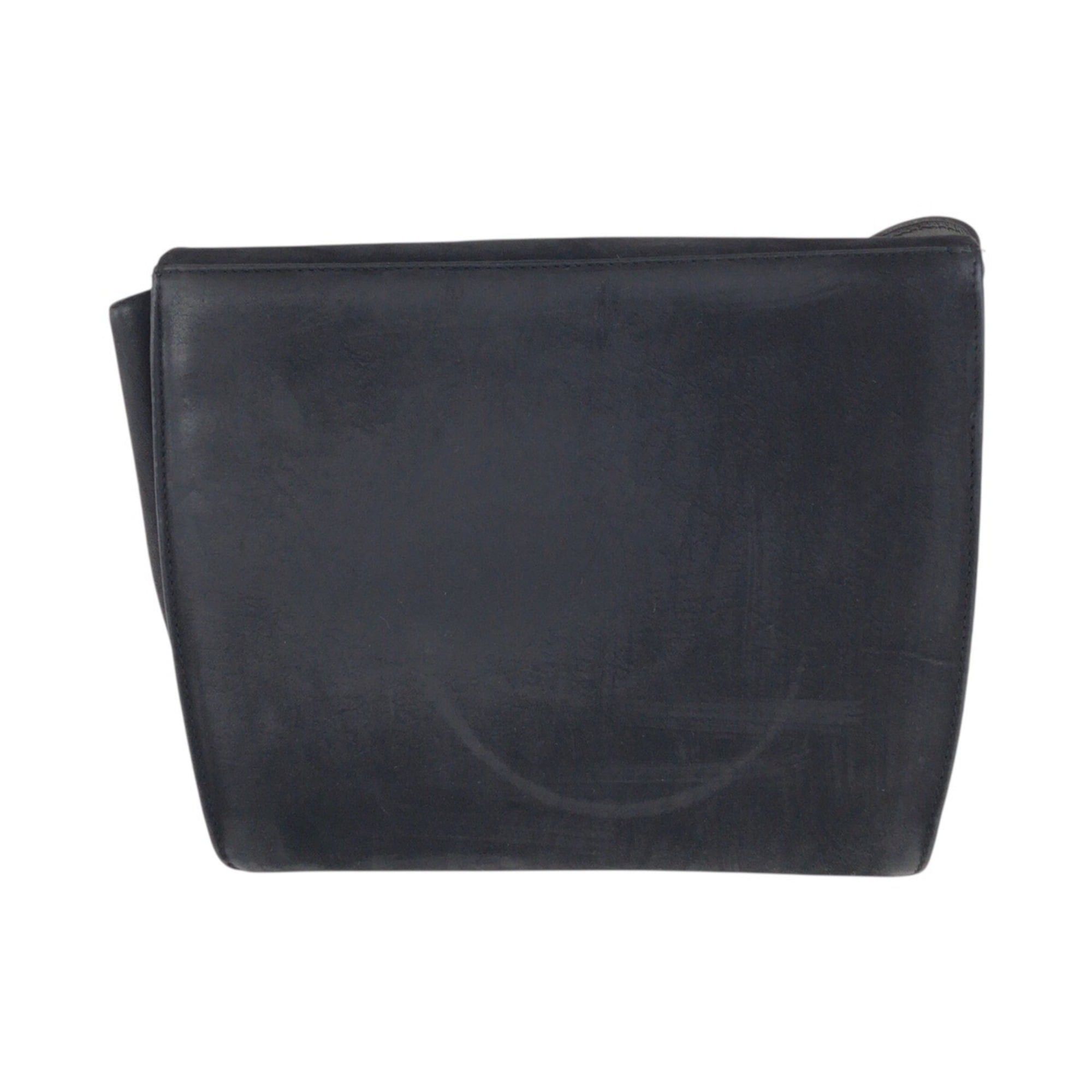 Salvatore Ferragamo Salvatore Ferragamo Gancini Embossed Black Suede Shoulder Bag with Gold Hardware, BA213648, Women's Size ONE SIZE - 2 Thumbnail