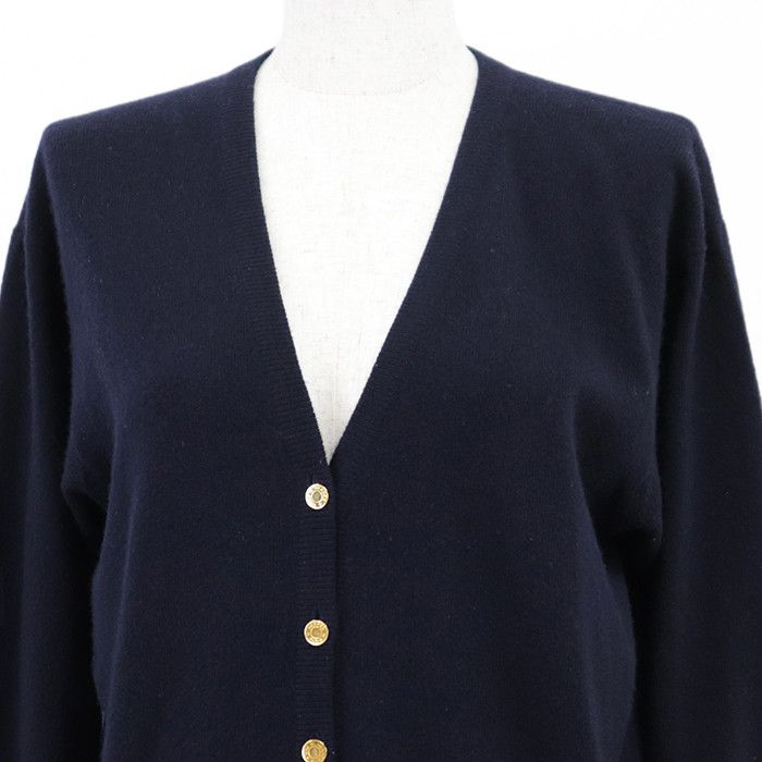Hermes Hermes Hermès 100% Cashmere Cardigan Textile Tops DUTY FREE for USA Size ONE SIZE - 2 Thumbnail