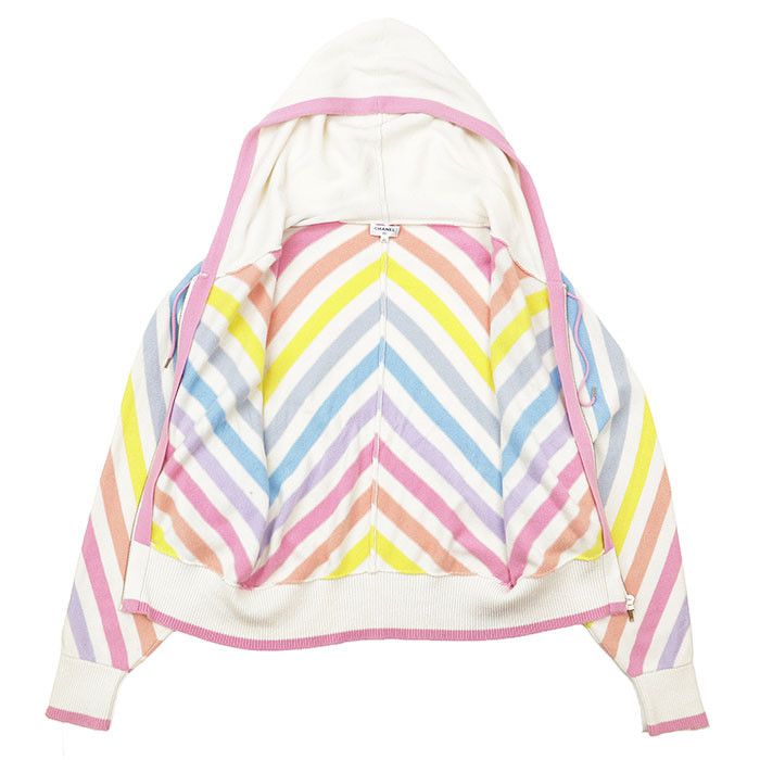 Chanel Chanel Chanel LA PAUSA Cashmere Knit Hoodie Textile Sweatshirts & Hoodies P60513 DUTY FREE for USA Size ONE SIZE - 7 Thumbnail