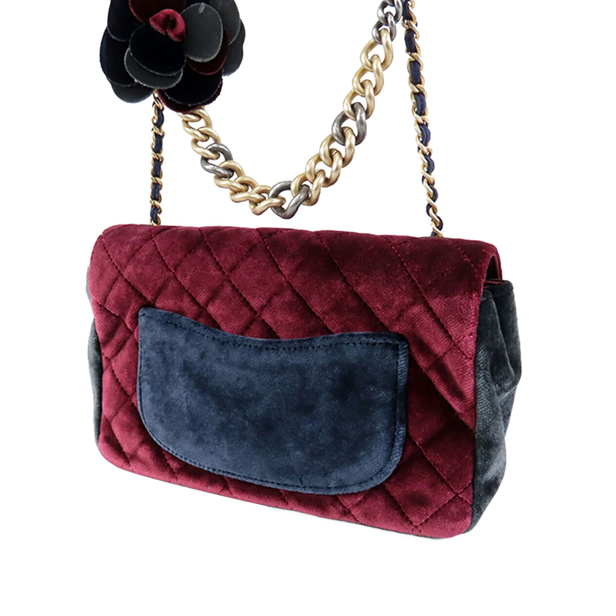 Chanel Chanel Medium Quilted Velvet Private Affair Camellia Flap Size ONE SIZE - 2 Thumbnail