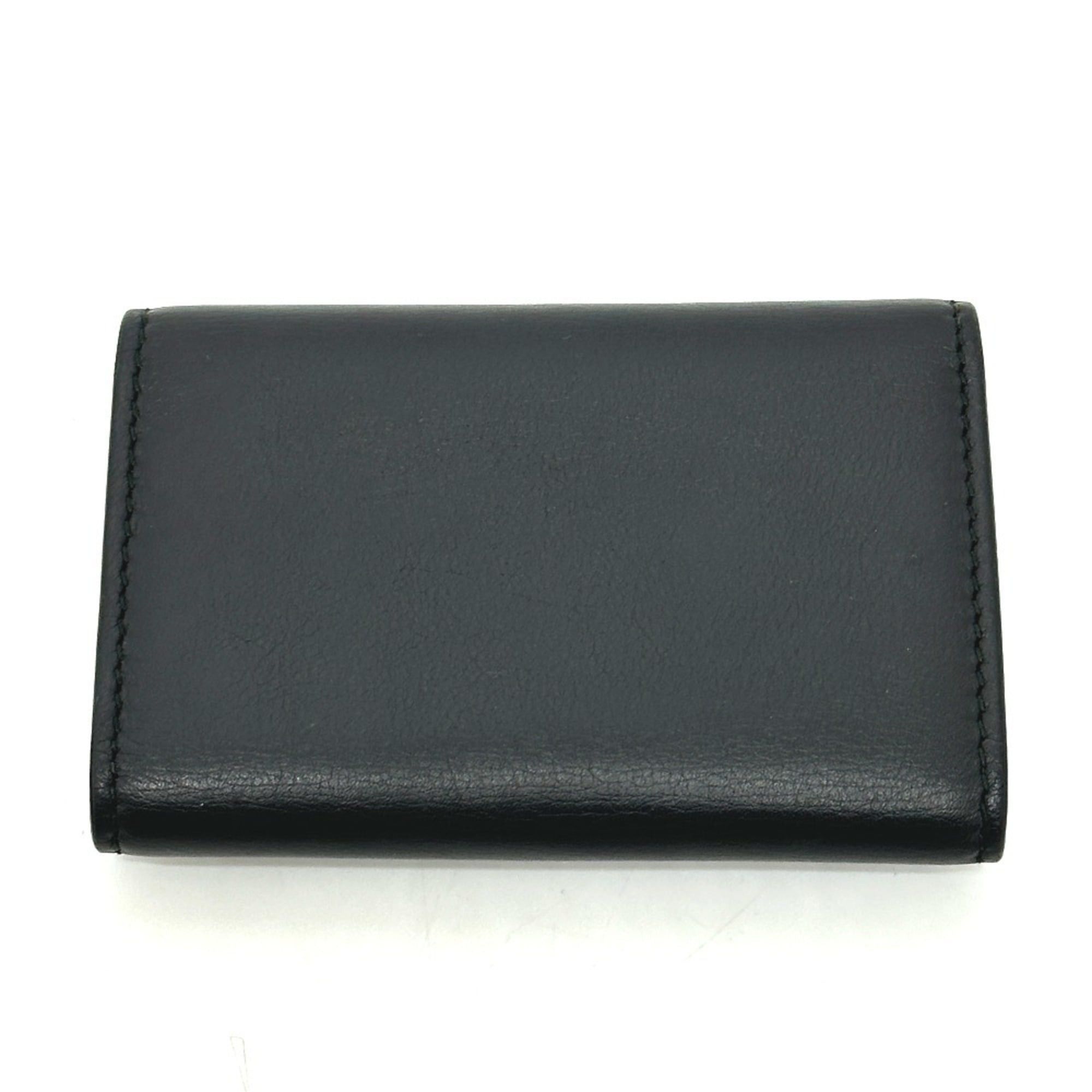 Gucci GUCCI 428781 Embossed Logo Keychain Key Ring 6-Key Case Leather Women's Black Size ONE SIZE - 2 Thumbnail