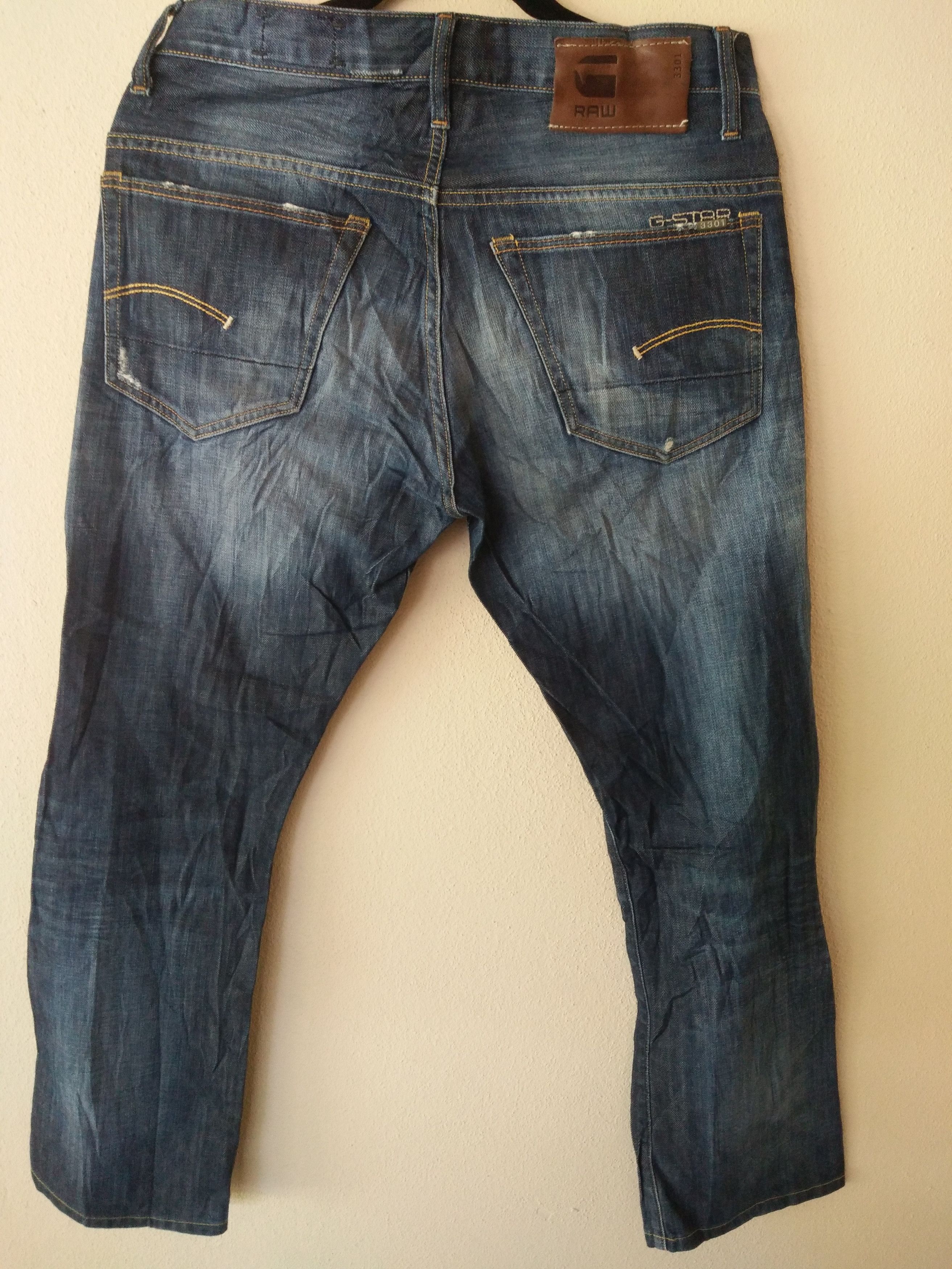 Designer × G-Star × Japanese Brand Rare 3310 G Star Raw Denim Jeans Size US 32 / EU 48 - 4 Thumbnail