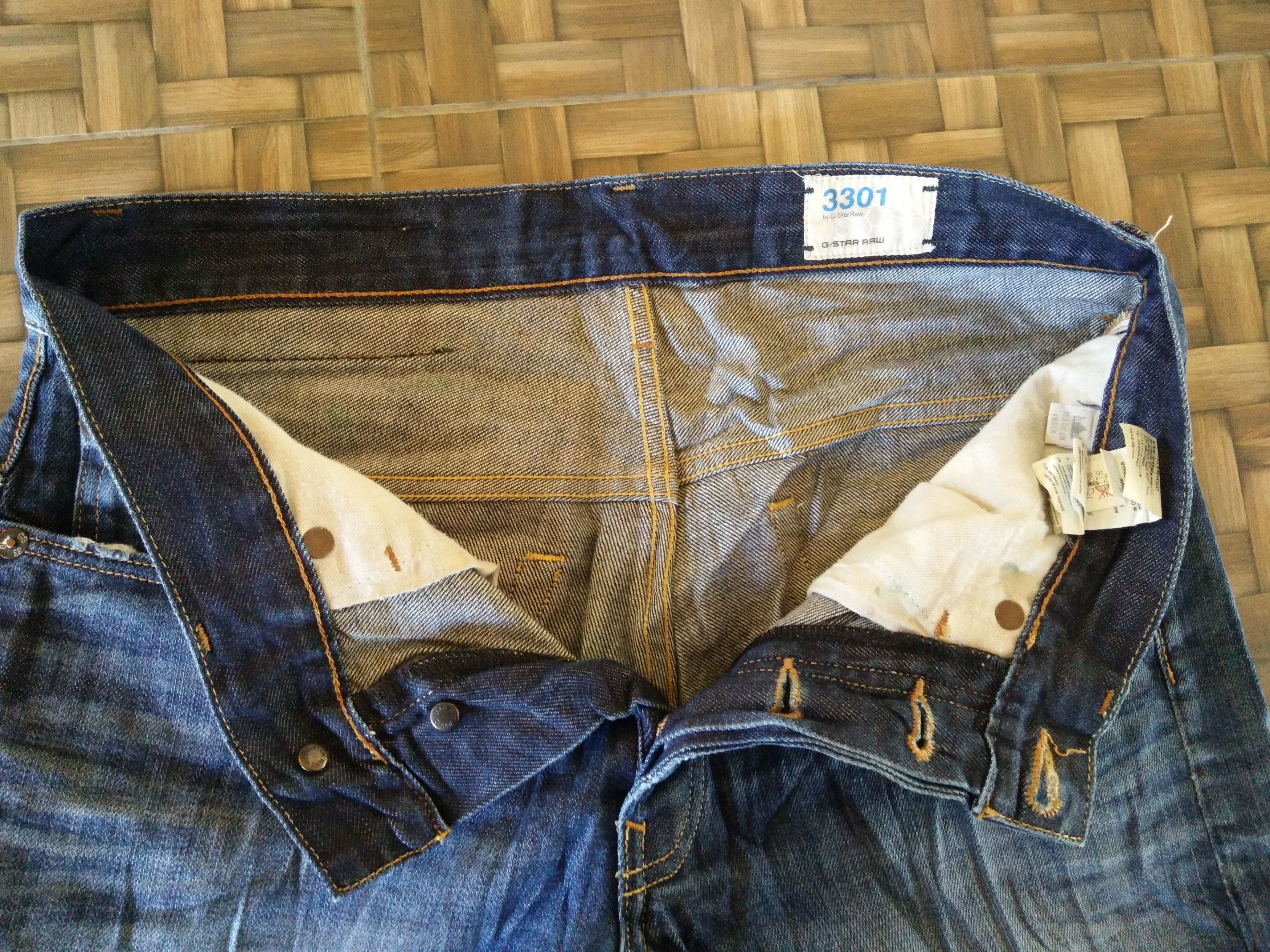 Designer × G-Star × Japanese Brand Rare 3310 G Star Raw Denim Jeans Size US 32 / EU 48 - 7 Thumbnail