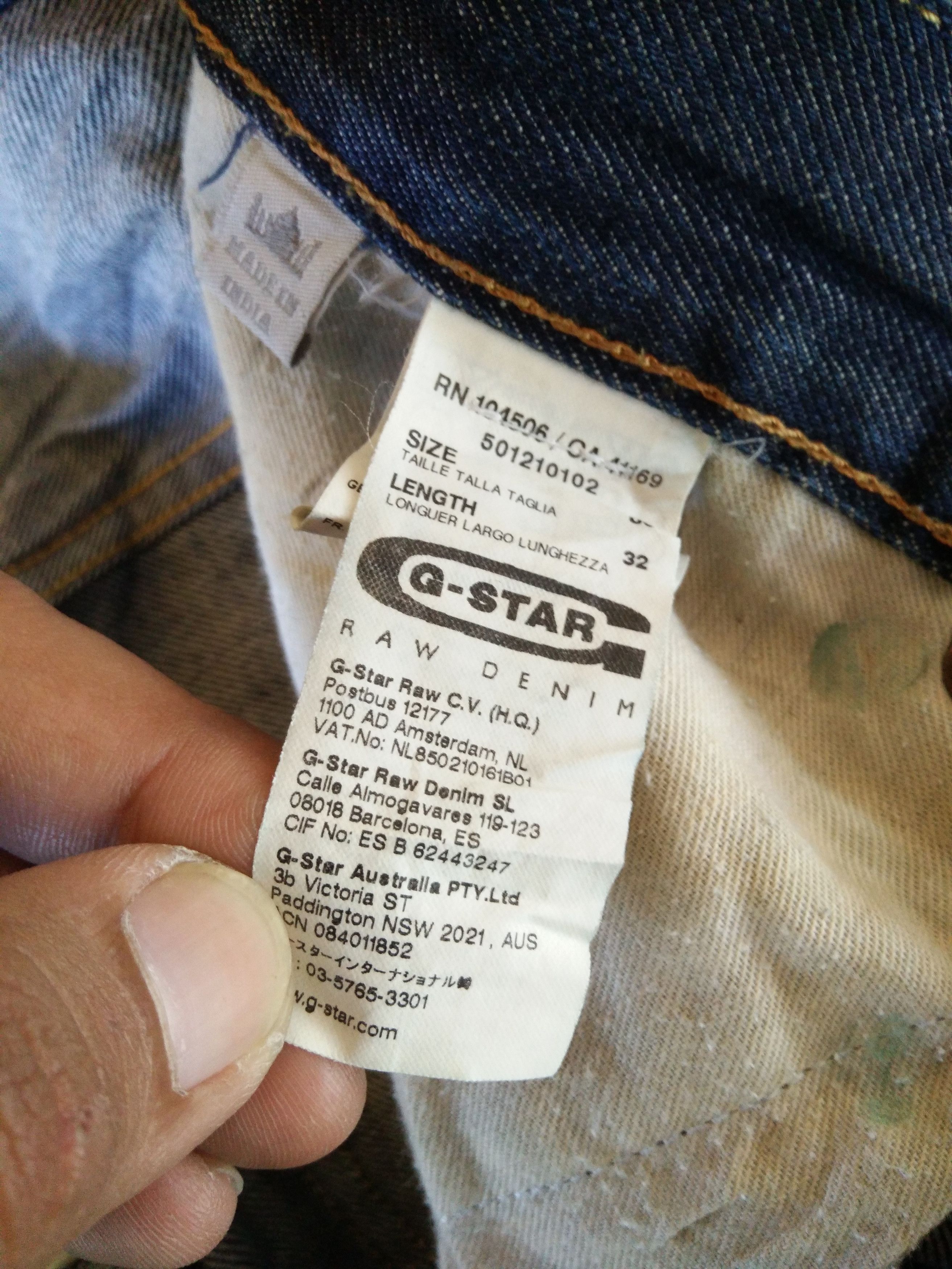 Designer × G-Star × Japanese Brand Rare 3310 G Star Raw Denim Jeans Size US 32 / EU 48 - 10 Thumbnail