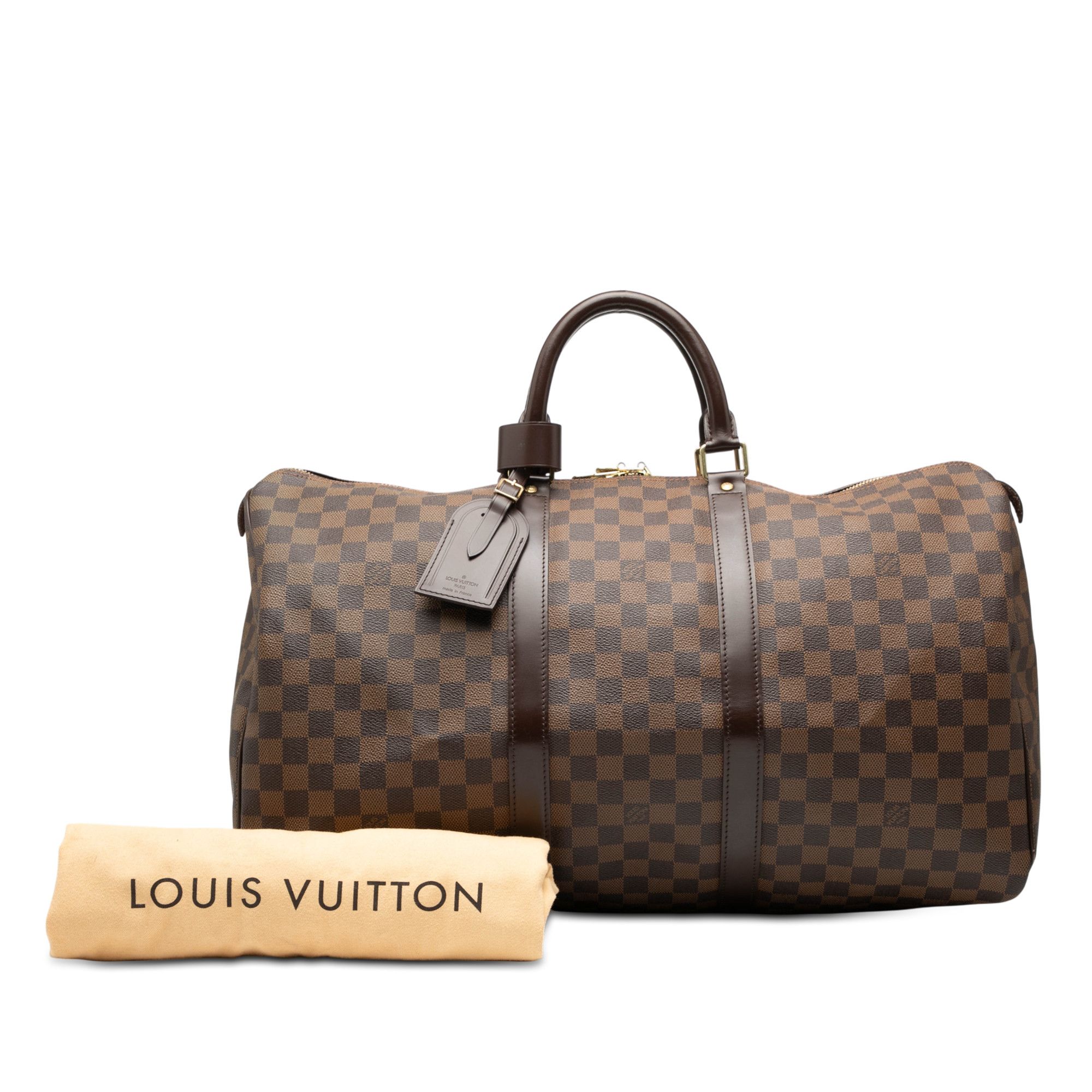 Louis Vuitton Louis Vuitton Damier Ebene Keepall 50 Size ONE SIZE - 8 Thumbnail