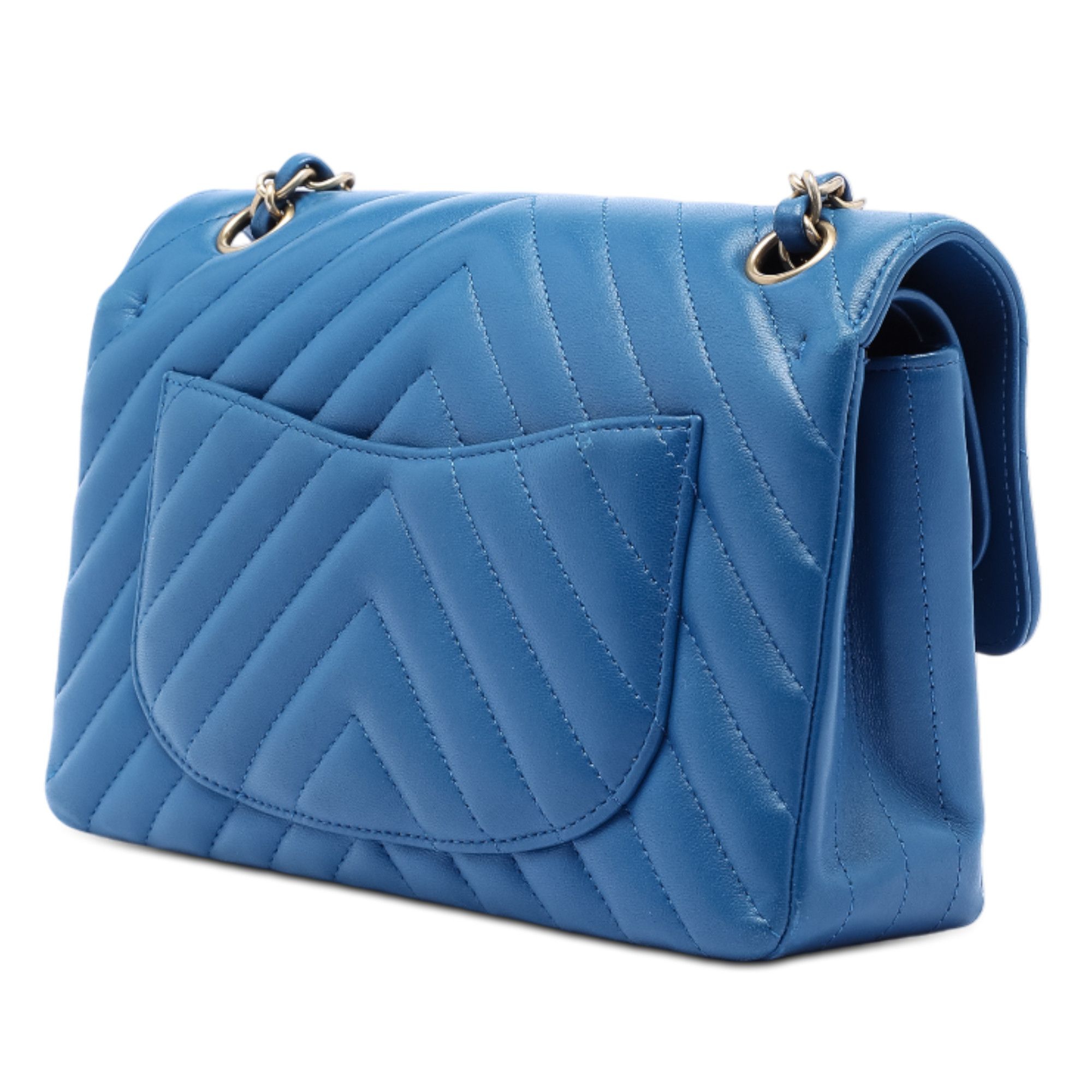 Chanel Chanel Small Classic Chevron Lambskin Double Flap Size ONE SIZE - 2 Thumbnail