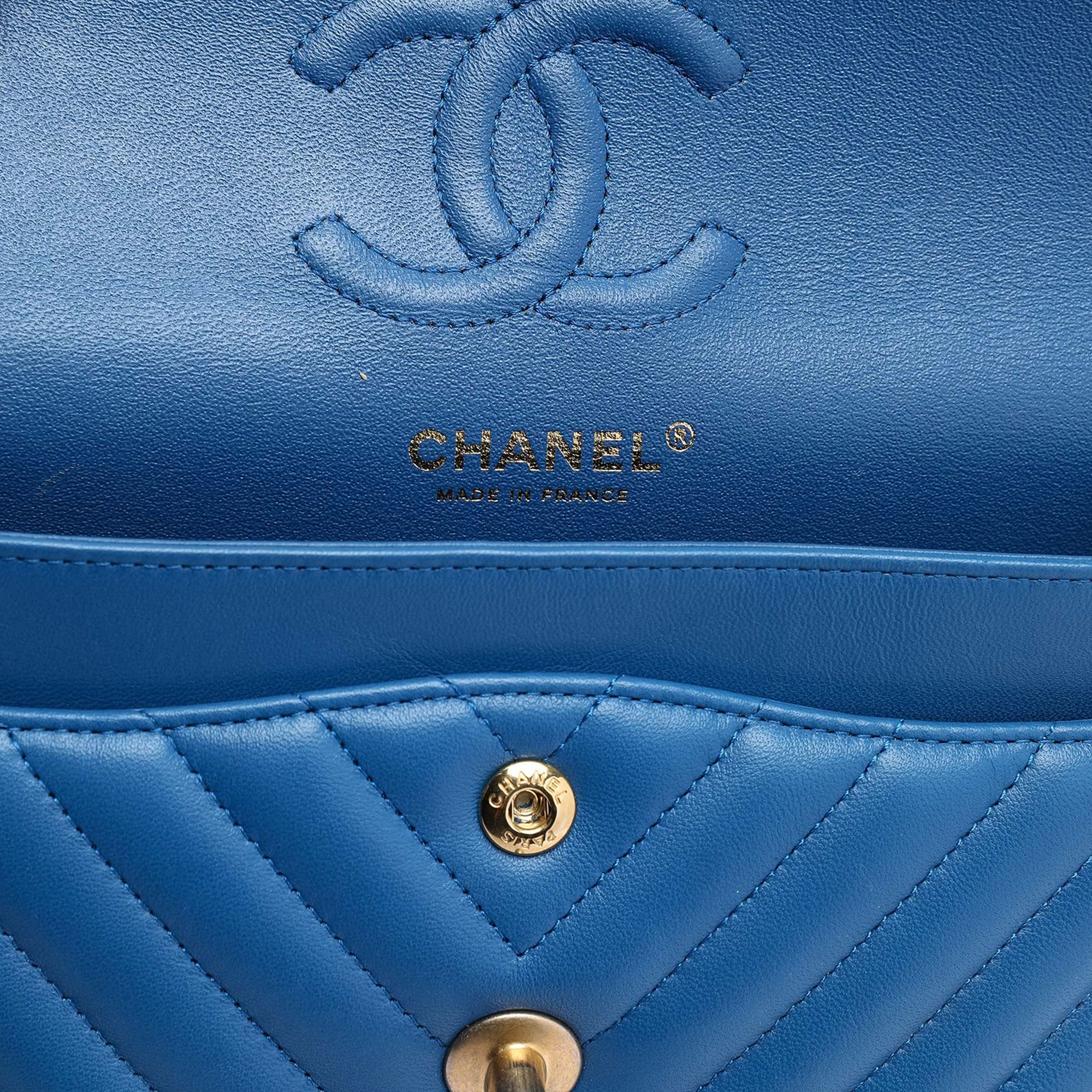 Chanel Chanel Small Classic Chevron Lambskin Double Flap Size ONE SIZE - 5 Thumbnail
