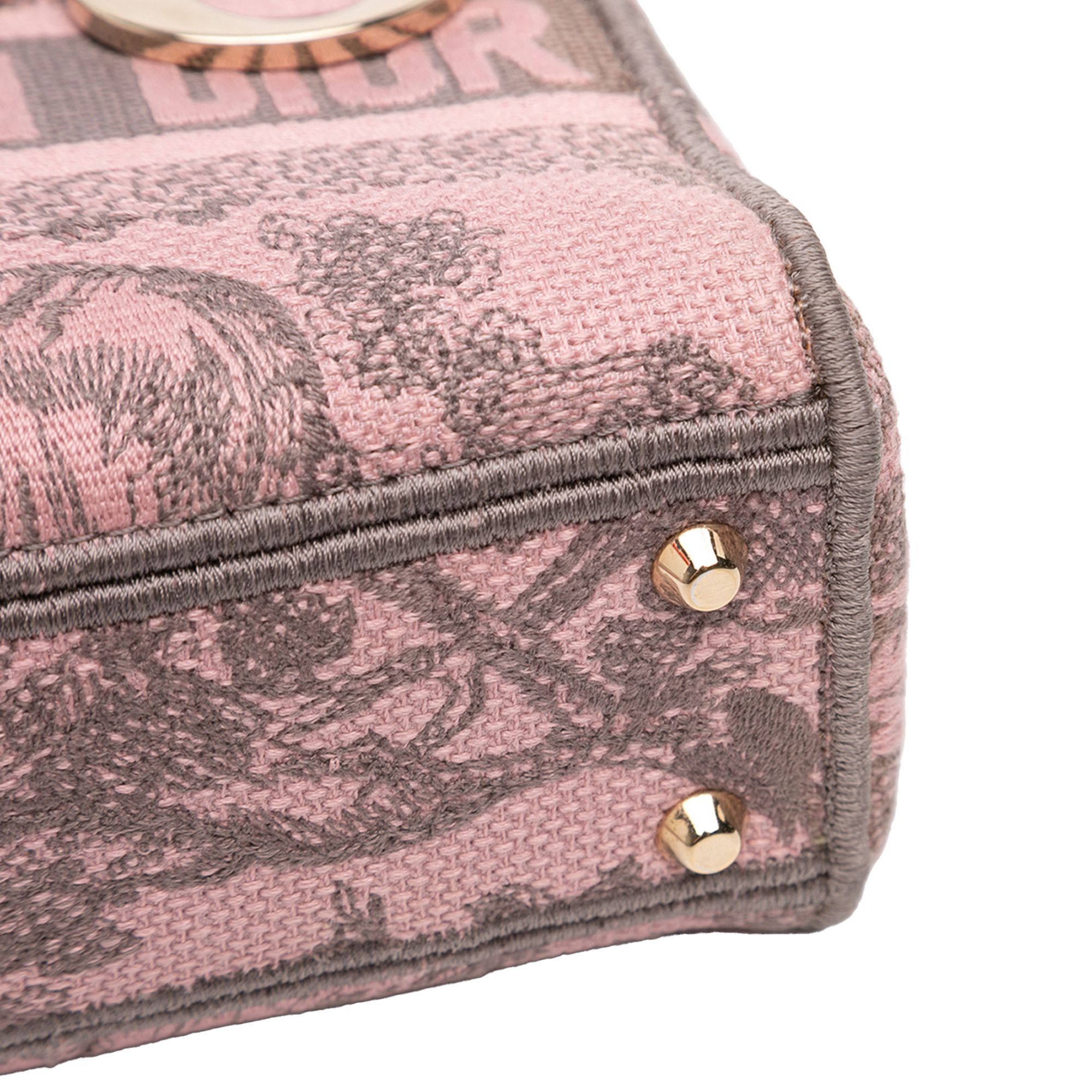 Dior Dior Mini Embroidered Canvas Toile De Jouy Lady D Lite Size ONE SIZE - 8 Thumbnail