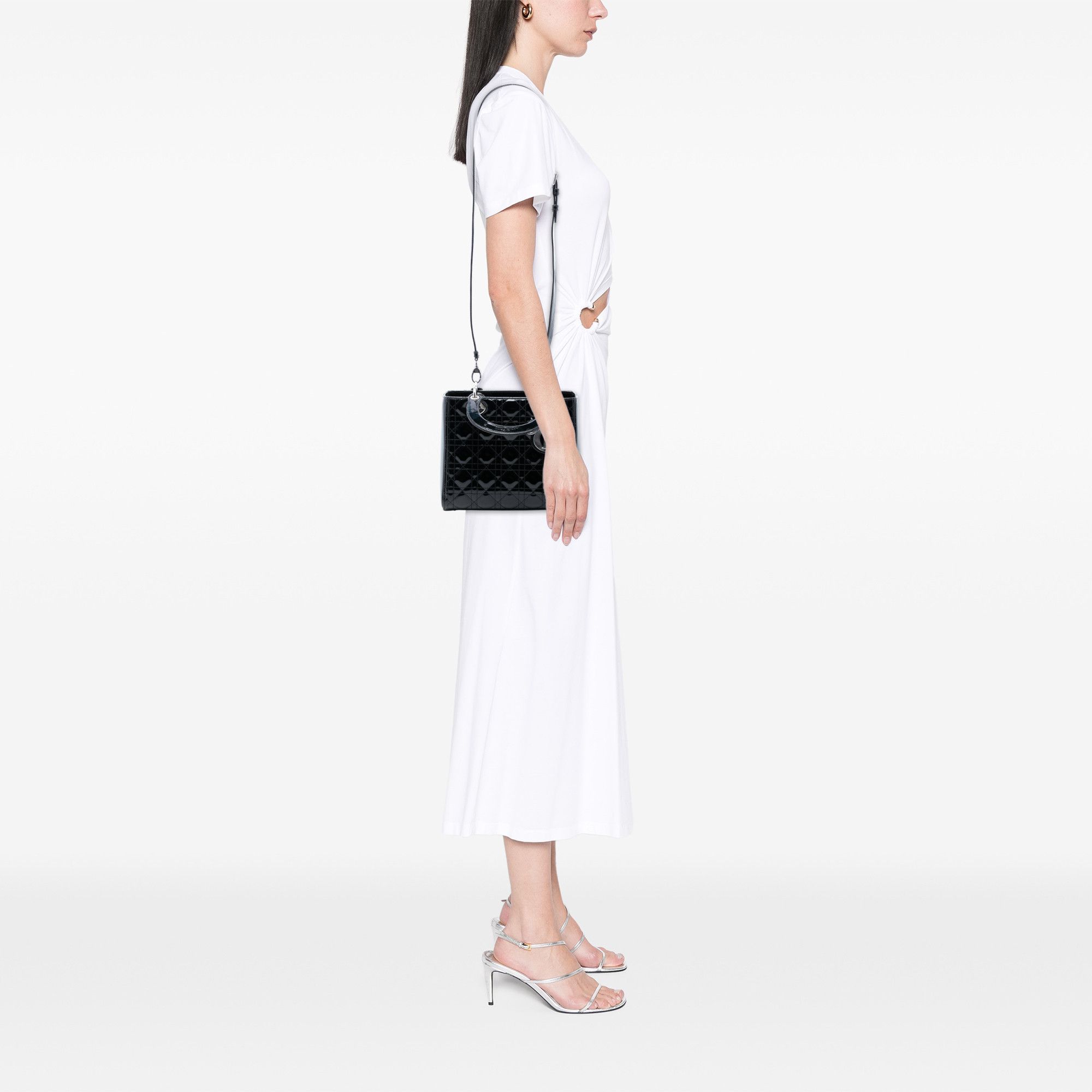 Dior Dior Medium Patent Cannage Lady Dior Size ONE SIZE - 7 Thumbnail