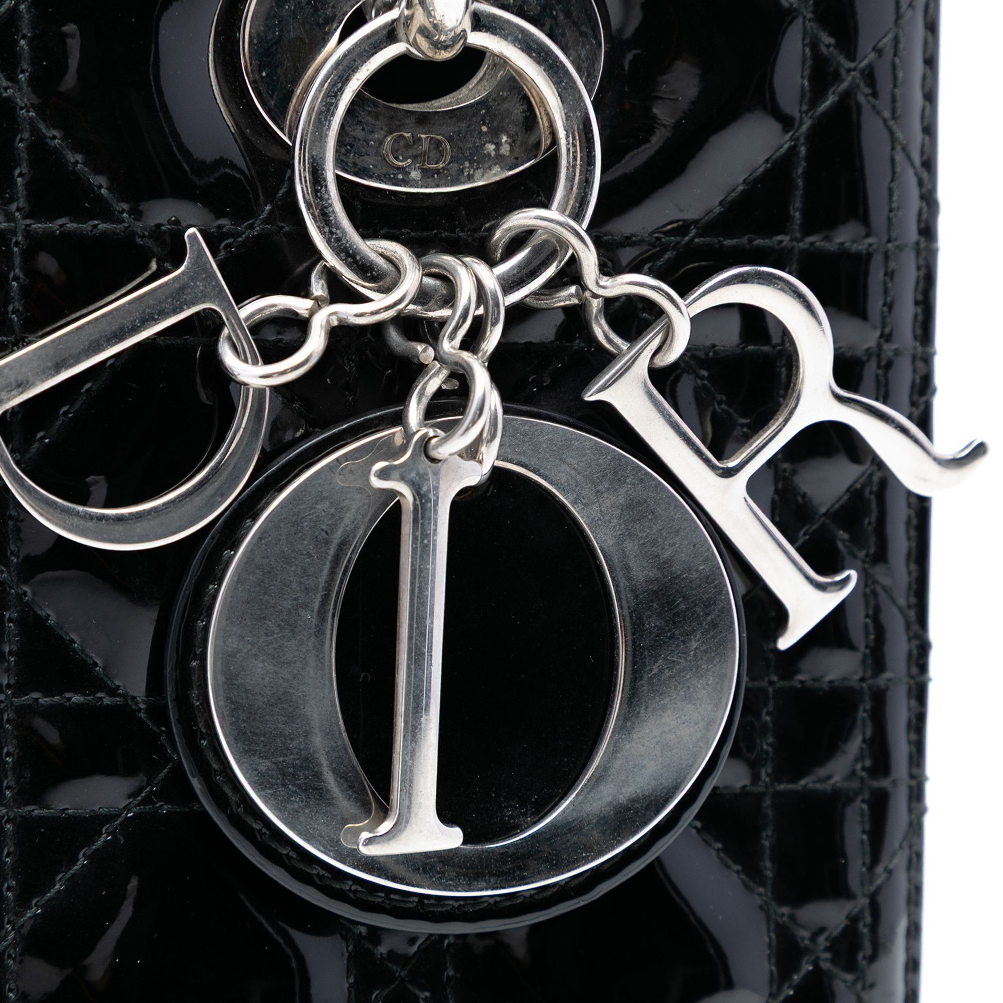 Dior Dior Medium Patent Cannage Lady Dior Size ONE SIZE - 6 Thumbnail