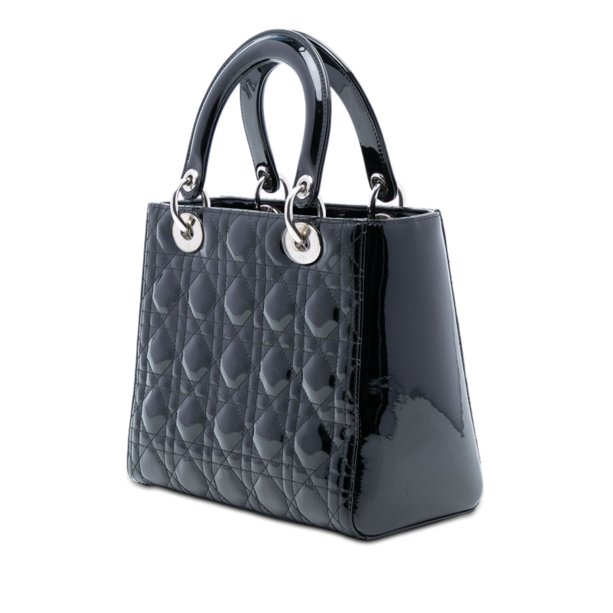 Dior Dior Medium Patent Cannage Lady Dior Size ONE SIZE - 2 Thumbnail