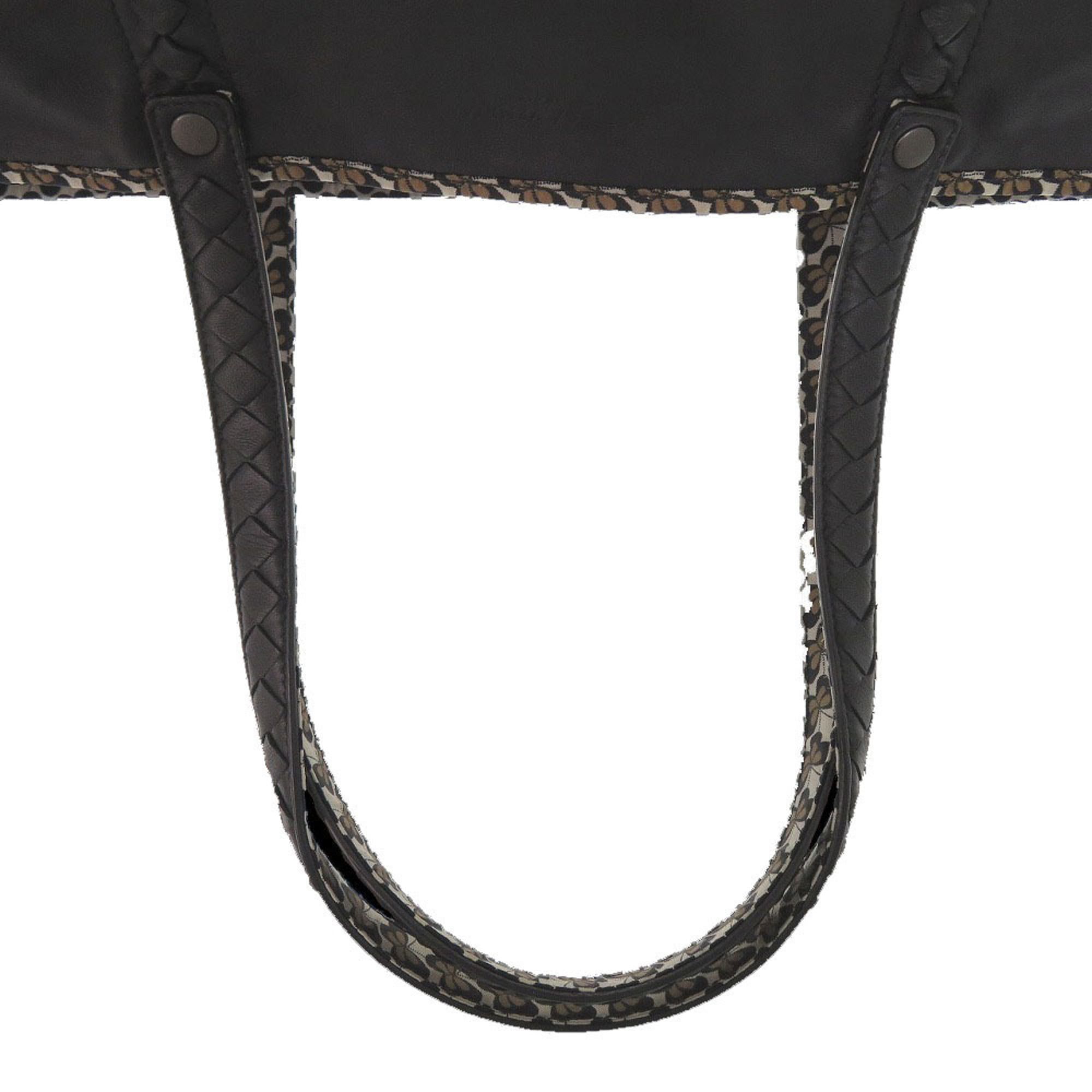 Bottega Veneta Excellent condition Bottega Veneta Intrecciato reversible tote bag with butterfly pattern, 547381, leather and nylon, black, 0924BOTTEGAVENETA Size ONE SIZE - 7 Thumbnail