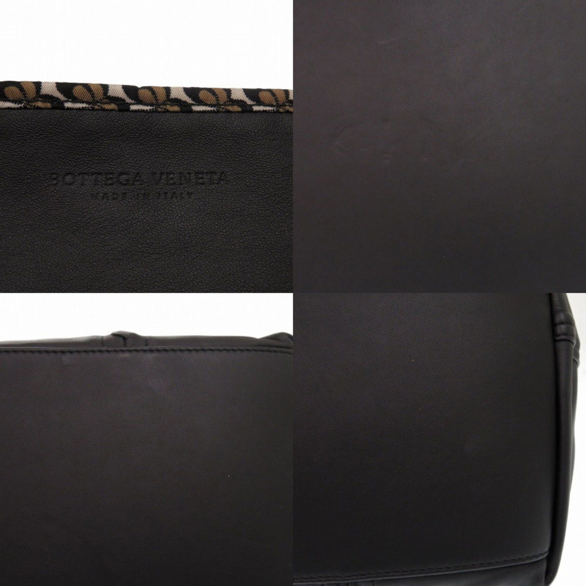 Bottega Veneta Excellent condition Bottega Veneta Intrecciato reversible tote bag with butterfly pattern, 547381, leather and nylon, black, 0924BOTTEGAVENETA Size ONE SIZE - 10 Thumbnail