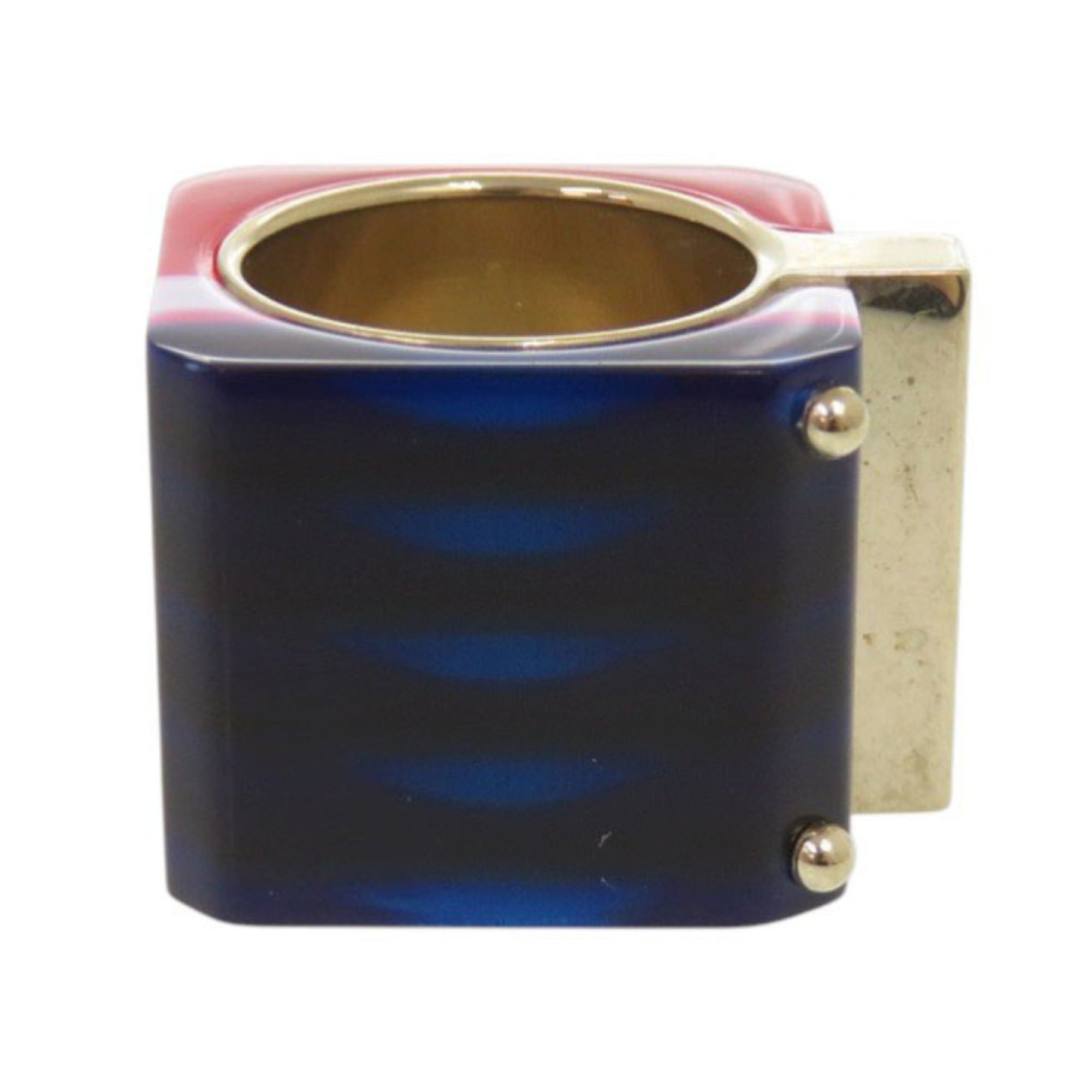 Dior Excellent condition Christian Dior Sorbet wide ring, size L (approx. 1), gold, red, and blue. 1301 Size ONE SIZE - 4 Thumbnail