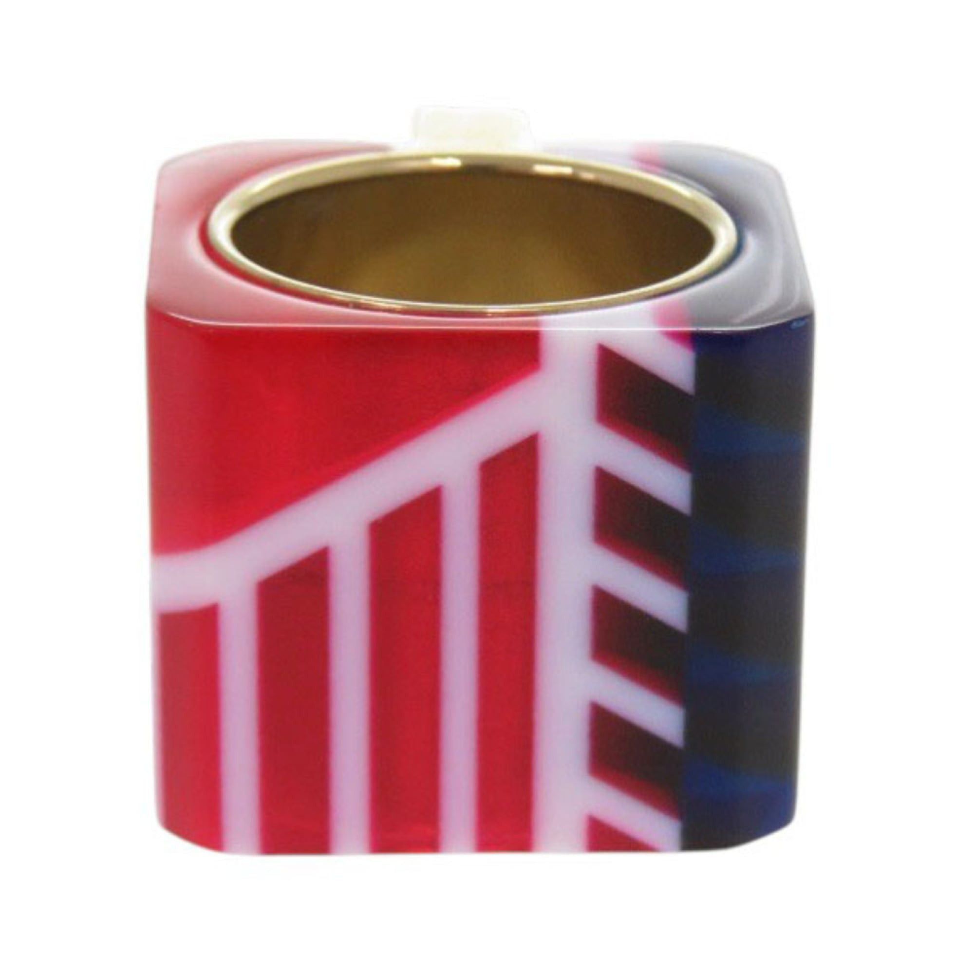 Dior Excellent condition Christian Dior Sorbet wide ring, size L (approx. 1), gold, red, and blue. 1301 Size ONE SIZE - 2 Thumbnail