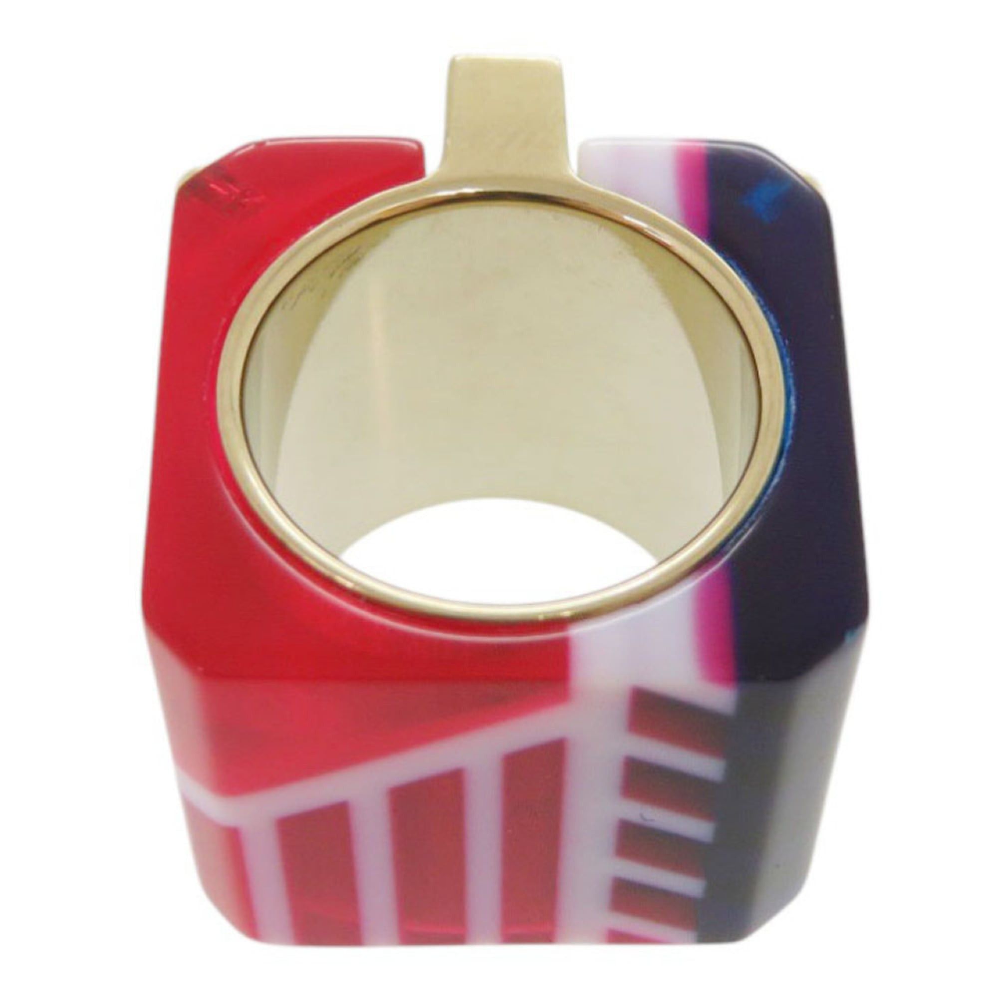 Dior Excellent condition Christian Dior Sorbet wide ring, size L (approx. 1), gold, red, and blue. 1301 Size ONE SIZE - 6 Thumbnail