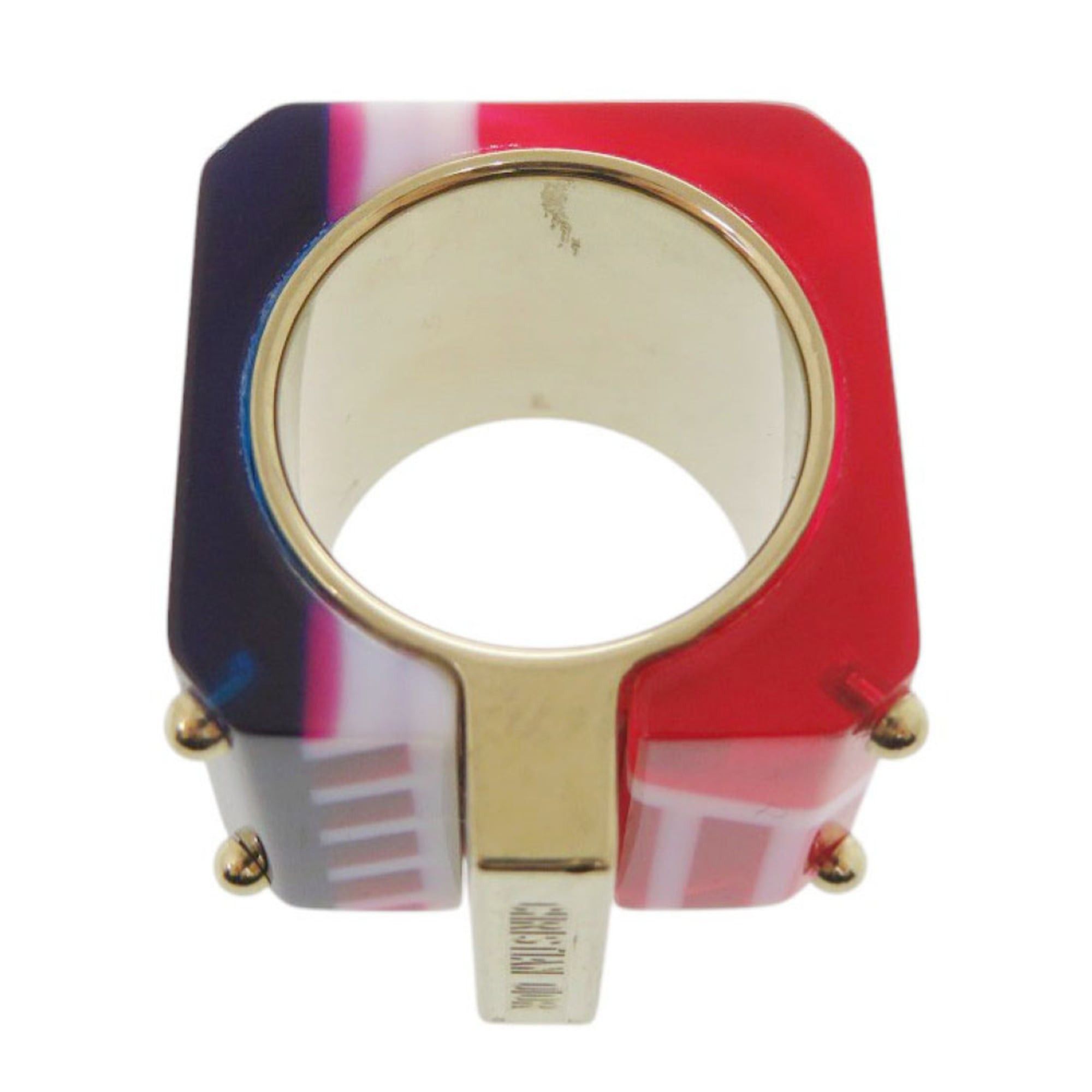 Dior Excellent condition Christian Dior Sorbet wide ring, size L (approx. 1), gold, red, and blue. 1301 Size ONE SIZE - 5 Thumbnail