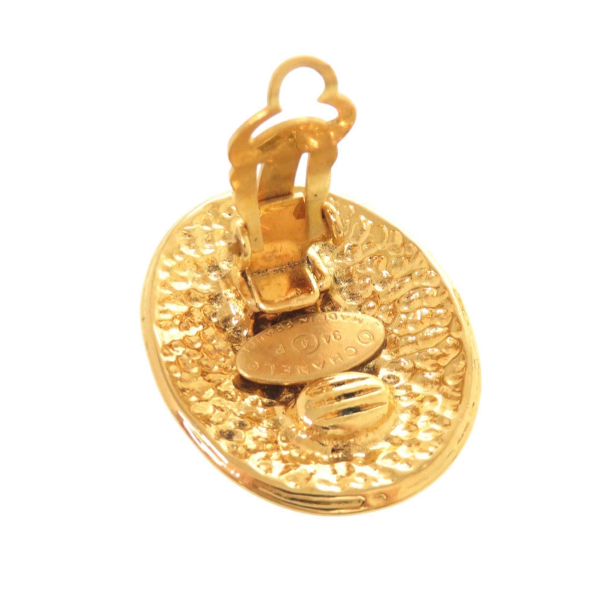 Chanel Beautiful vintage Chanel Coco Mark metal gold earrings 0079CHANEL Size ONE SIZE - 5 Thumbnail