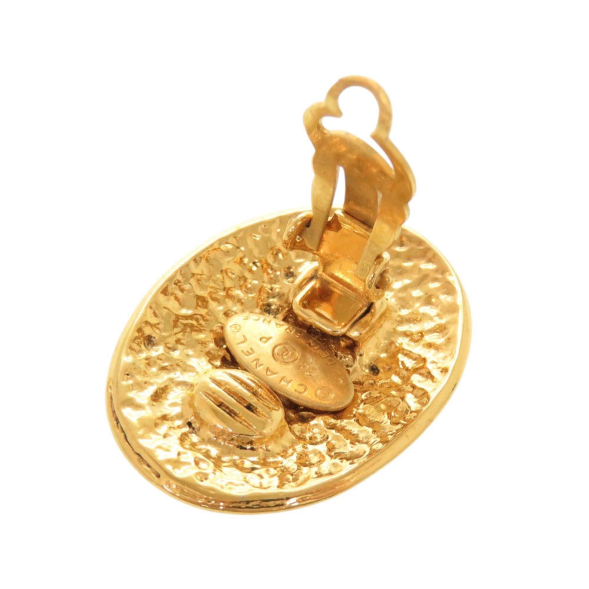 Chanel Beautiful vintage Chanel Coco Mark metal gold earrings 0079CHANEL Size ONE SIZE - 6 Thumbnail