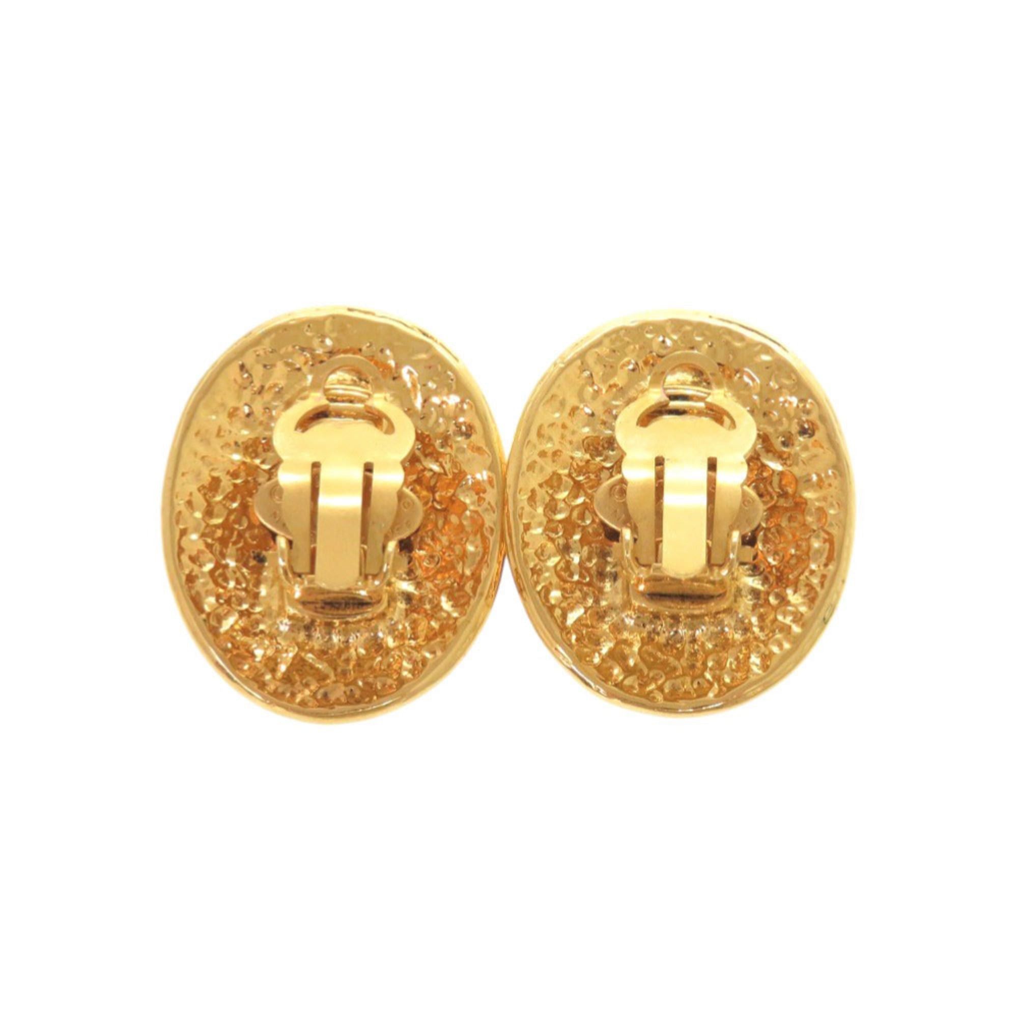 Chanel Beautiful vintage Chanel Coco Mark metal gold earrings 0079CHANEL Size ONE SIZE - 2 Thumbnail