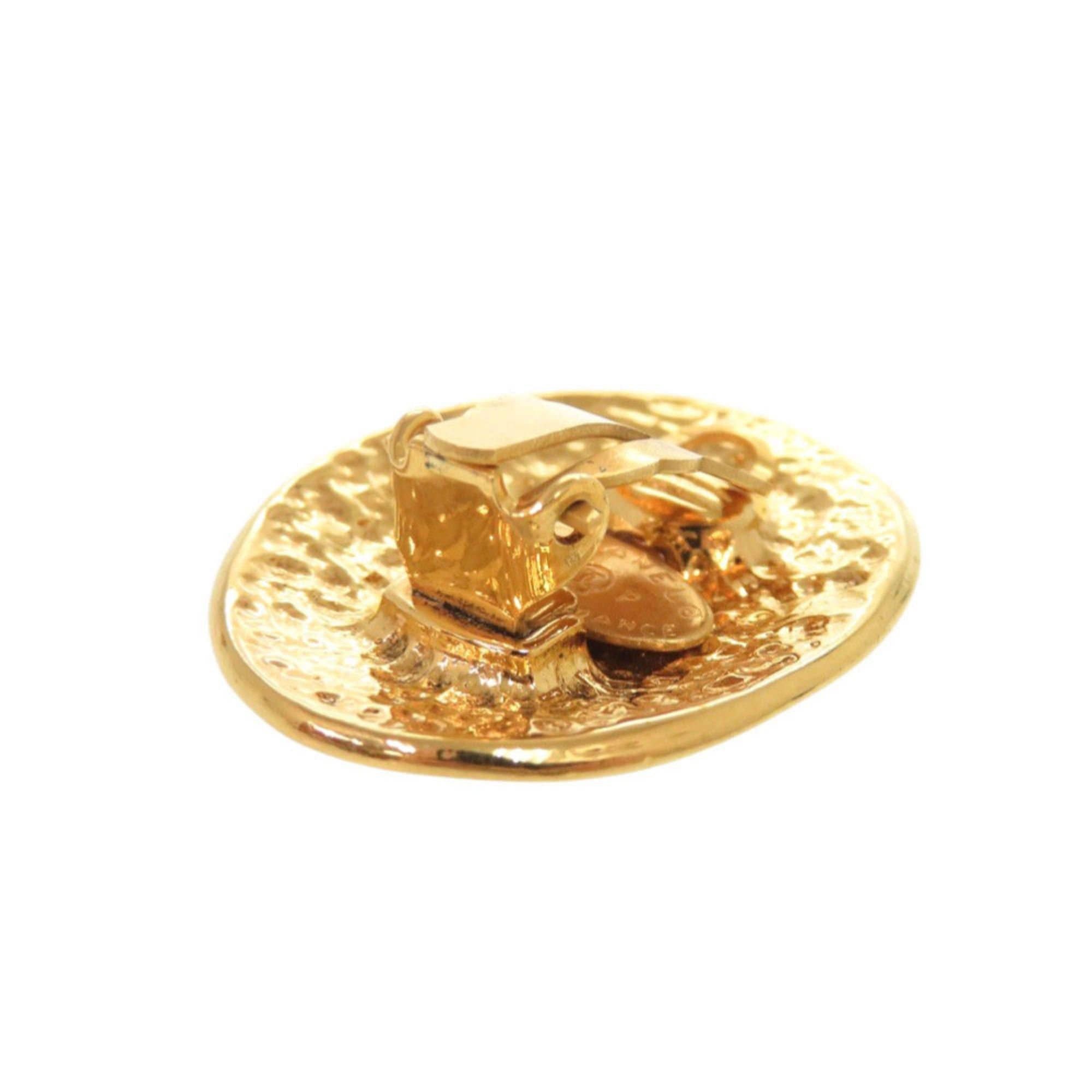 Chanel Beautiful vintage Chanel Coco Mark metal gold earrings 0079CHANEL Size ONE SIZE - 8 Thumbnail