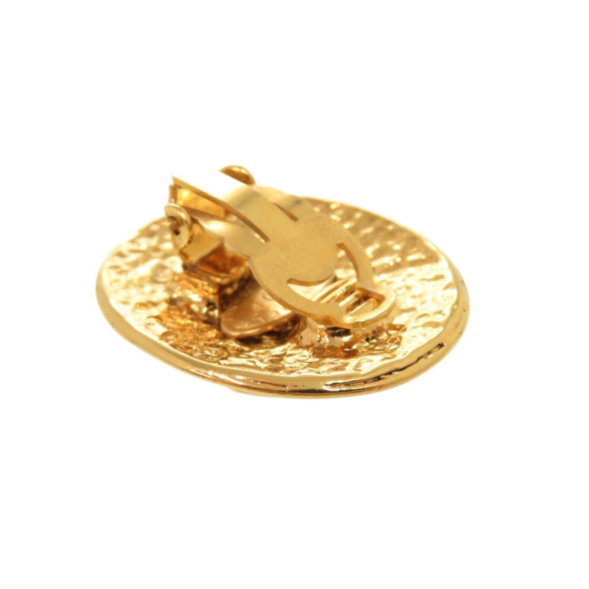 Chanel Beautiful vintage Chanel Coco Mark metal gold earrings 0079CHANEL Size ONE SIZE - 7 Thumbnail